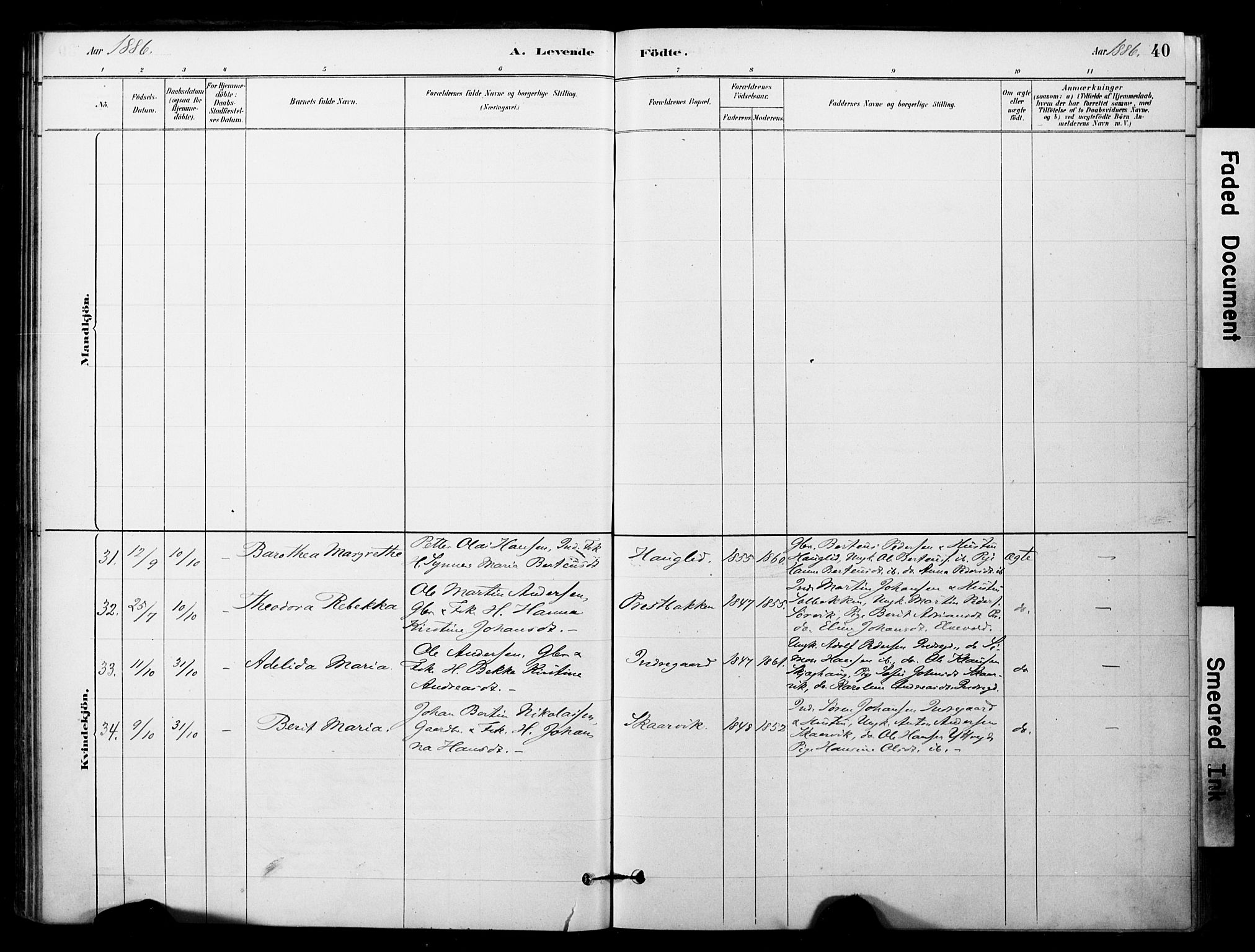 Ibestad sokneprestembete, AV/SATØ-S-0077/H/Ha/Haa/L0014kirke: Parish register (official) no. 14, 1880-1887, p. 40