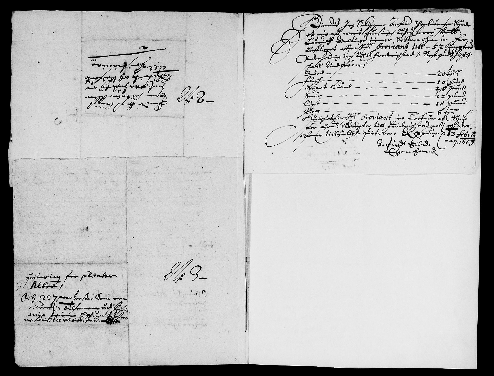 Rentekammeret inntil 1814, Reviderte regnskaper, Lensregnskaper, RA/EA-5023/R/Rb/Rbr/L0023: Lista len, 1660-1661