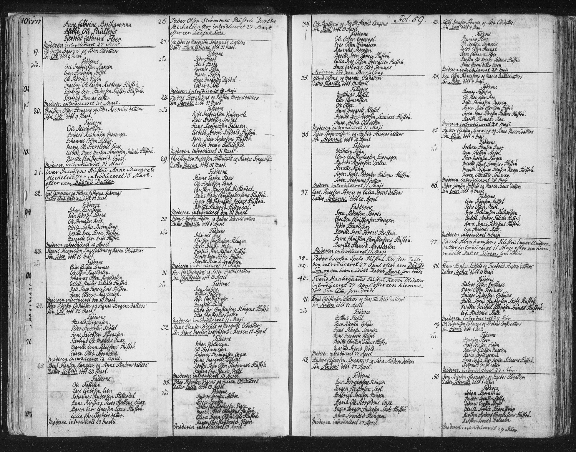 Ministerialprotokoller, klokkerbøker og fødselsregistre - Sør-Trøndelag, SAT/A-1456/681/L0926: Parish register (official) no. 681A04, 1767-1797, p. 59