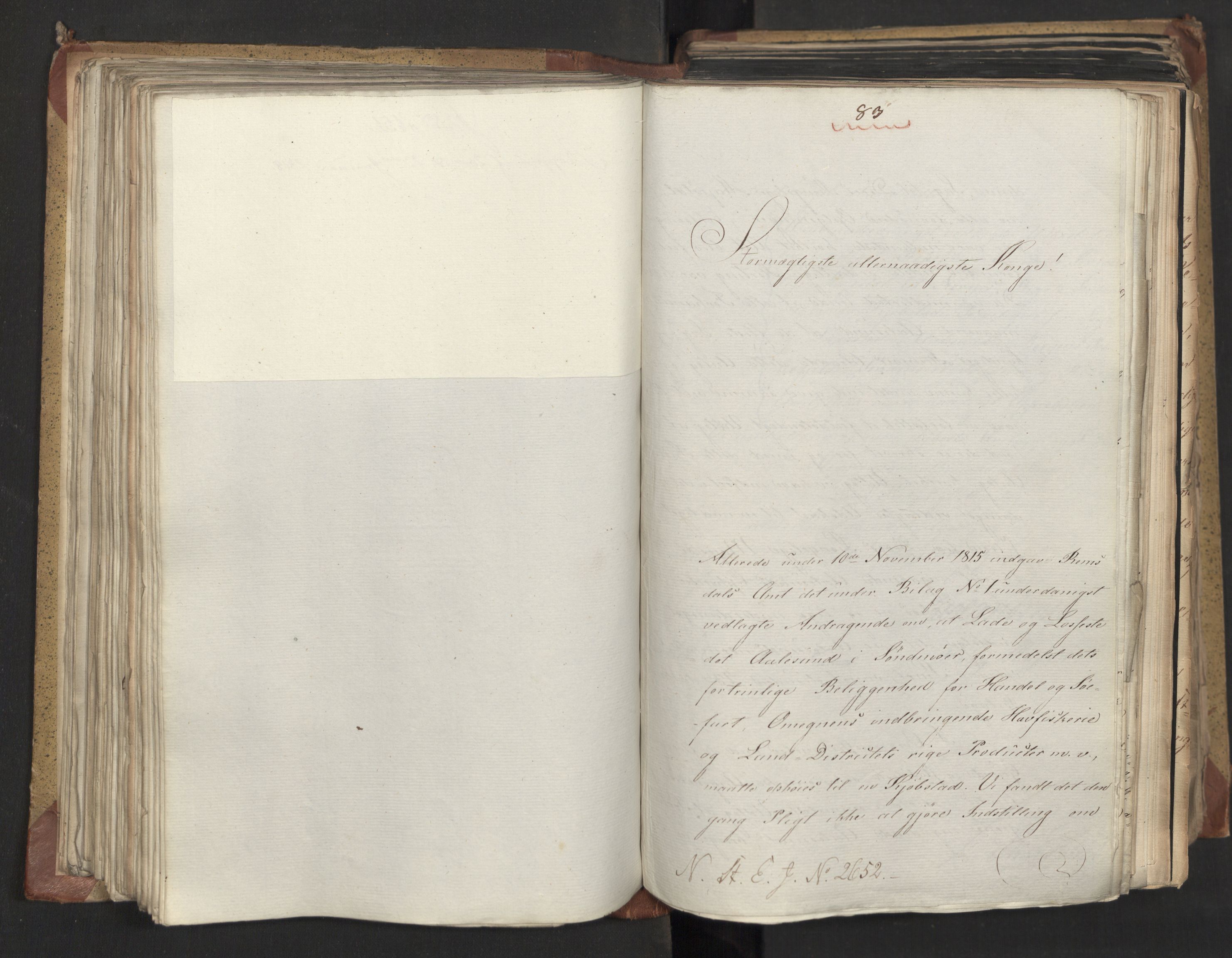 Statsrådsavdelingen i Stockholm, RA/S-1003/D/Da/L0012: Regjeringsinnstillinger nr. 2587-2760, 1818, p. 220