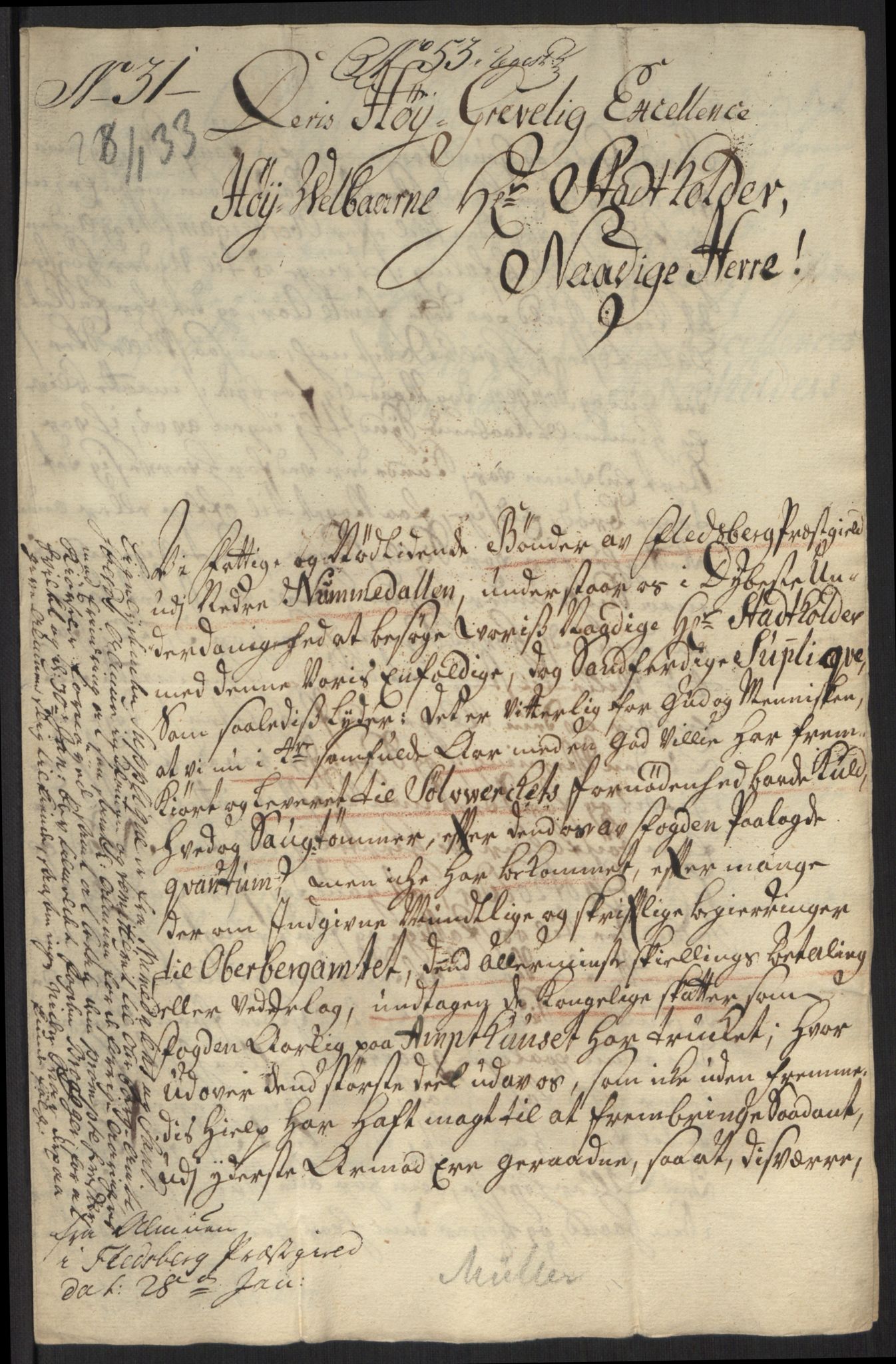 Stattholderembetet 1572-1771, AV/RA-EA-2870/Ef/L0107: Brev fra embetsmenn og andre, 1733-1734, p. 16