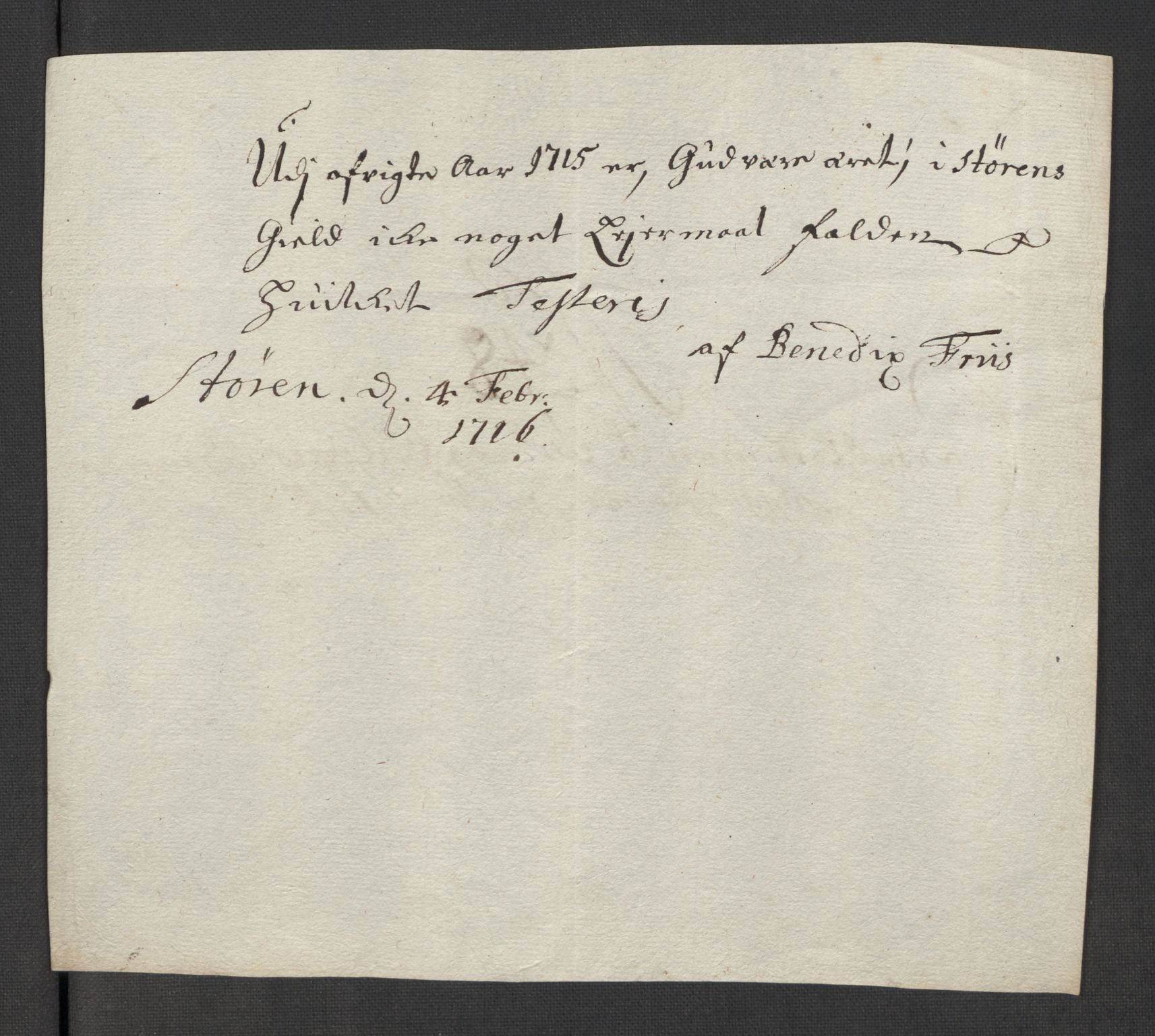 Rentekammeret inntil 1814, Reviderte regnskaper, Fogderegnskap, RA/EA-4092/R60/L3966: Fogderegnskap Orkdal og Gauldal, 1715, p. 406