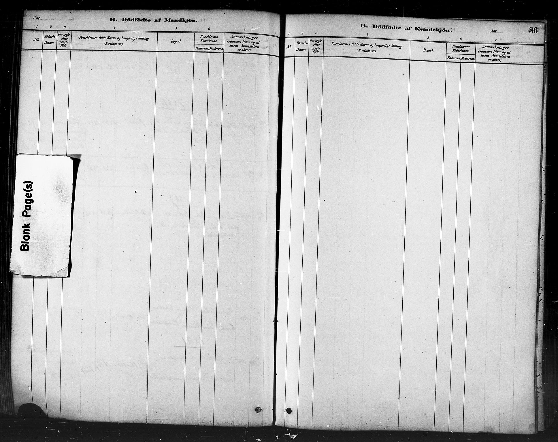 Måsøy sokneprestkontor, AV/SATØ-S-1348/H/Ha/L0004kirke: Parish register (official) no. 4, 1878-1891, p. 86