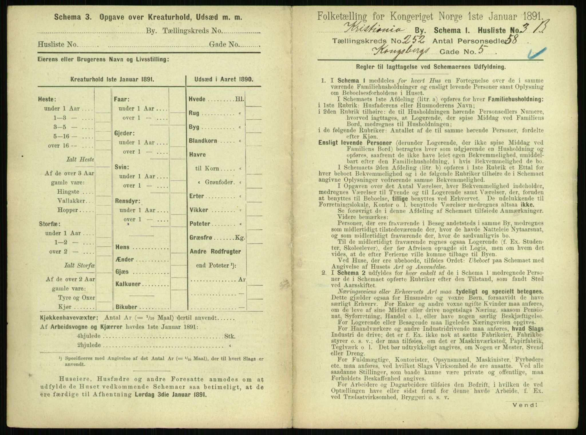 RA, 1891 census for 0301 Kristiania, 1891, p. 153316