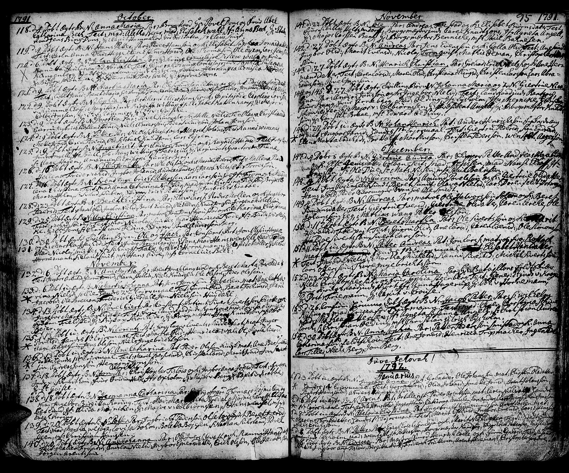 Ministerialprotokoller, klokkerbøker og fødselsregistre - Sør-Trøndelag, SAT/A-1456/601/L0039: Parish register (official) no. 601A07, 1770-1819, p. 95