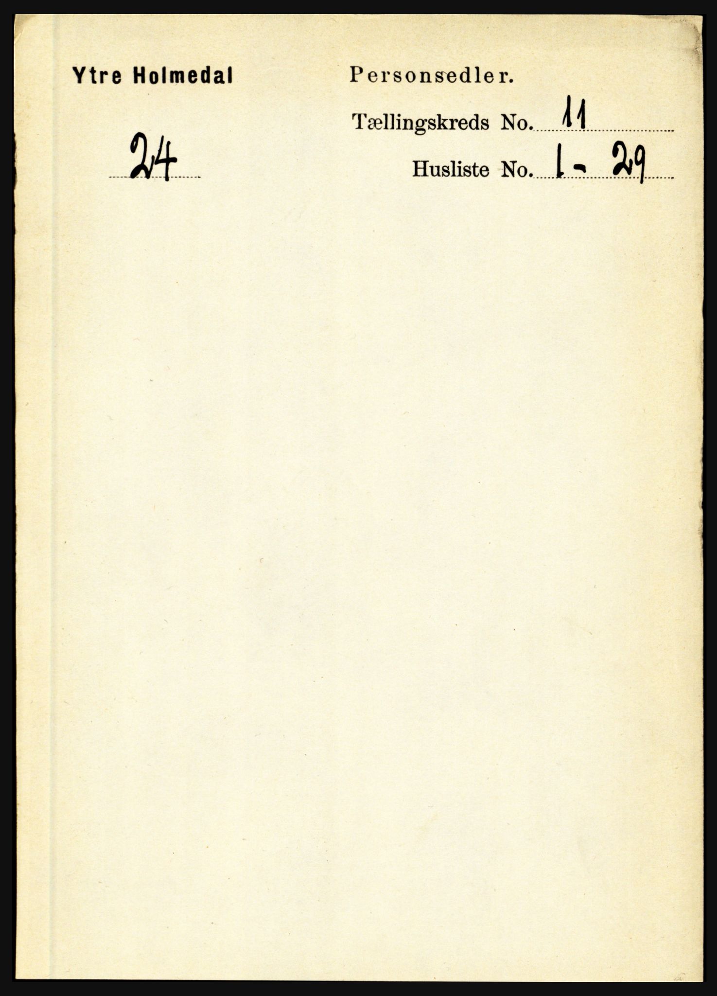 RA, 1891 census for 1429 Ytre Holmedal, 1891, p. 2785