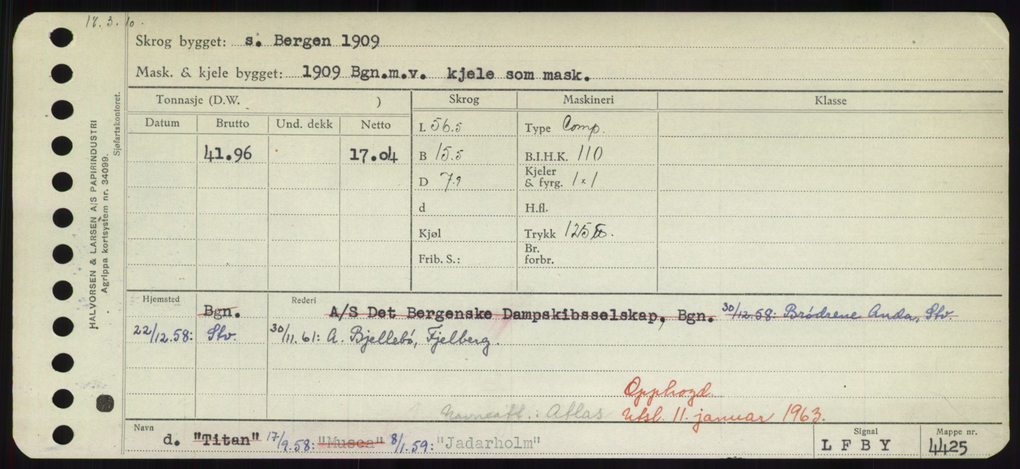 Sjøfartsdirektoratet med forløpere, Skipsmålingen, RA/S-1627/H/Hd/L0019: Fartøy, J, p. 23