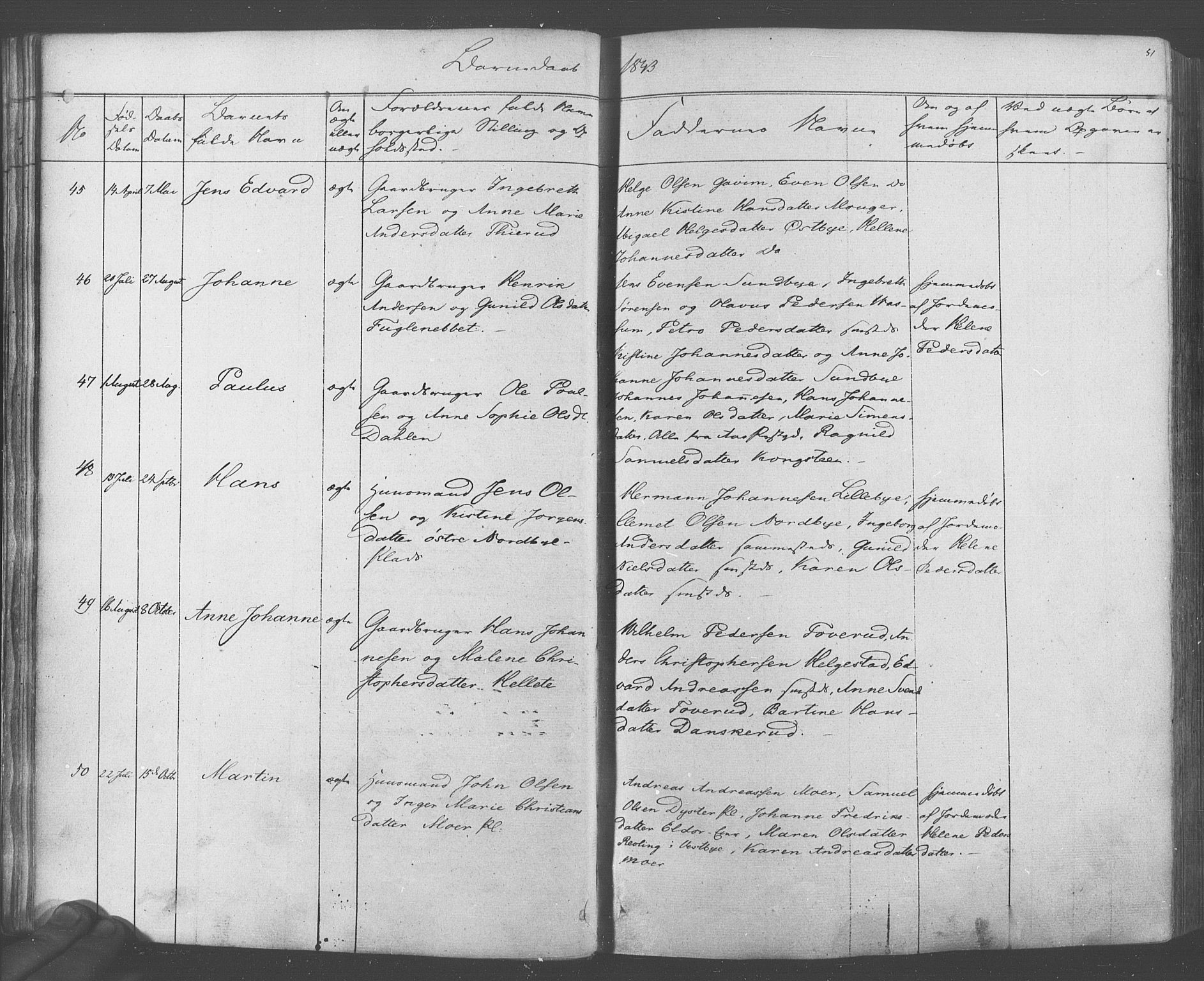 Ås prestekontor Kirkebøker, AV/SAO-A-10894/F/Fa/L0006: Parish register (official) no. I 6, 1841-1853, p. 50-51