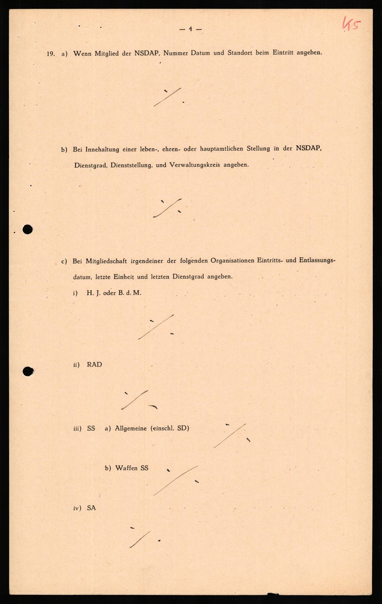 Forsvaret, Forsvarets overkommando II, AV/RA-RAFA-3915/D/Db/L0019: CI Questionaires. Tyske okkupasjonsstyrker i Norge. Tyskere., 1945-1946, p. 288