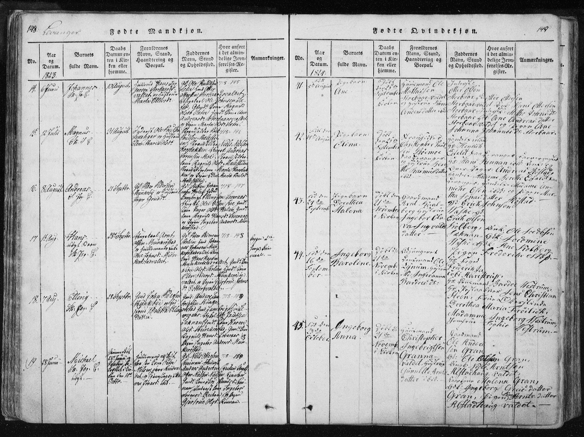 Ministerialprotokoller, klokkerbøker og fødselsregistre - Nord-Trøndelag, AV/SAT-A-1458/717/L0148: Parish register (official) no. 717A04 /2, 1816-1825, p. 148-149