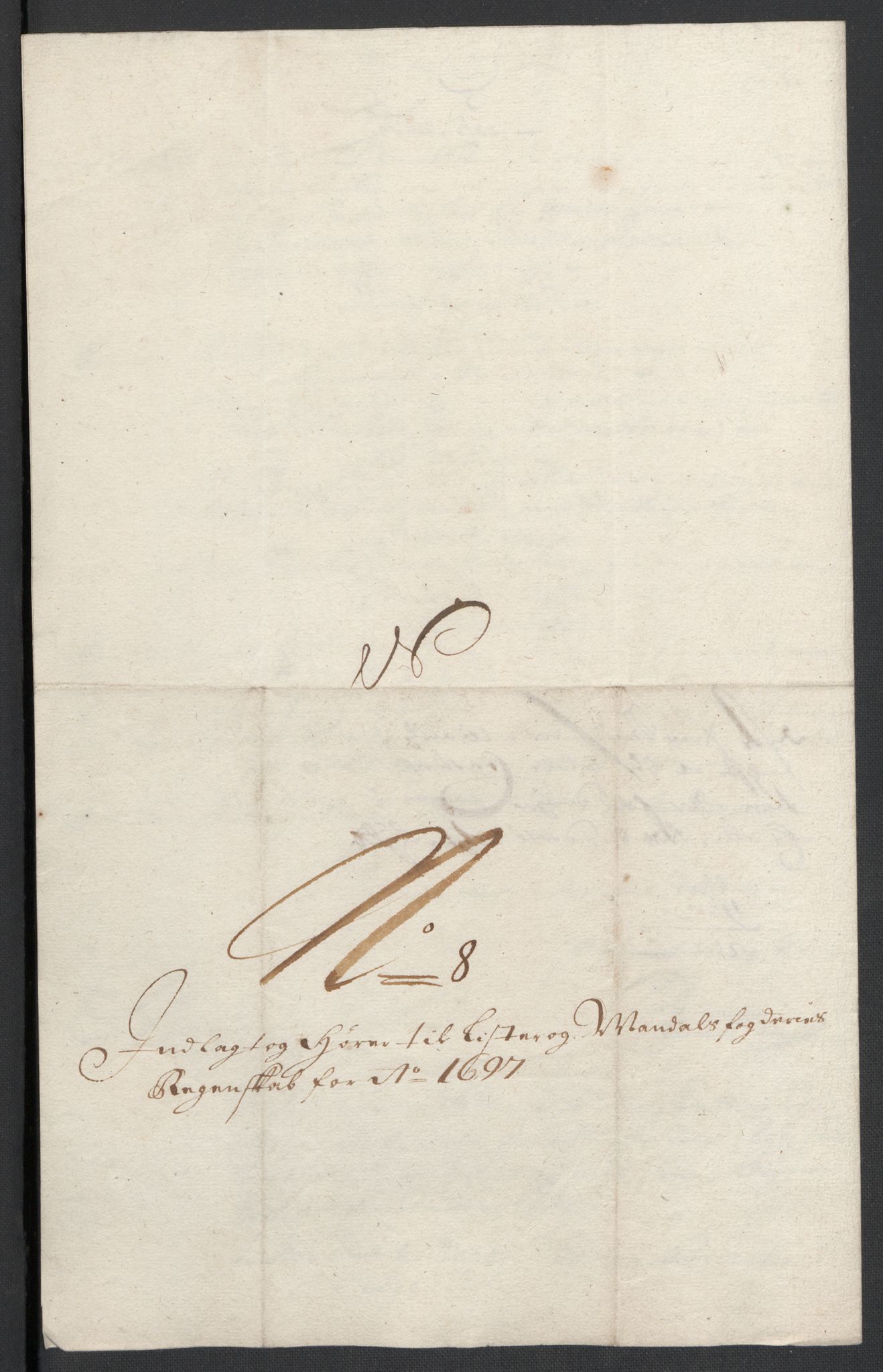 Rentekammeret inntil 1814, Reviderte regnskaper, Fogderegnskap, AV/RA-EA-4092/R43/L2546: Fogderegnskap Lista og Mandal, 1696-1697, p. 227