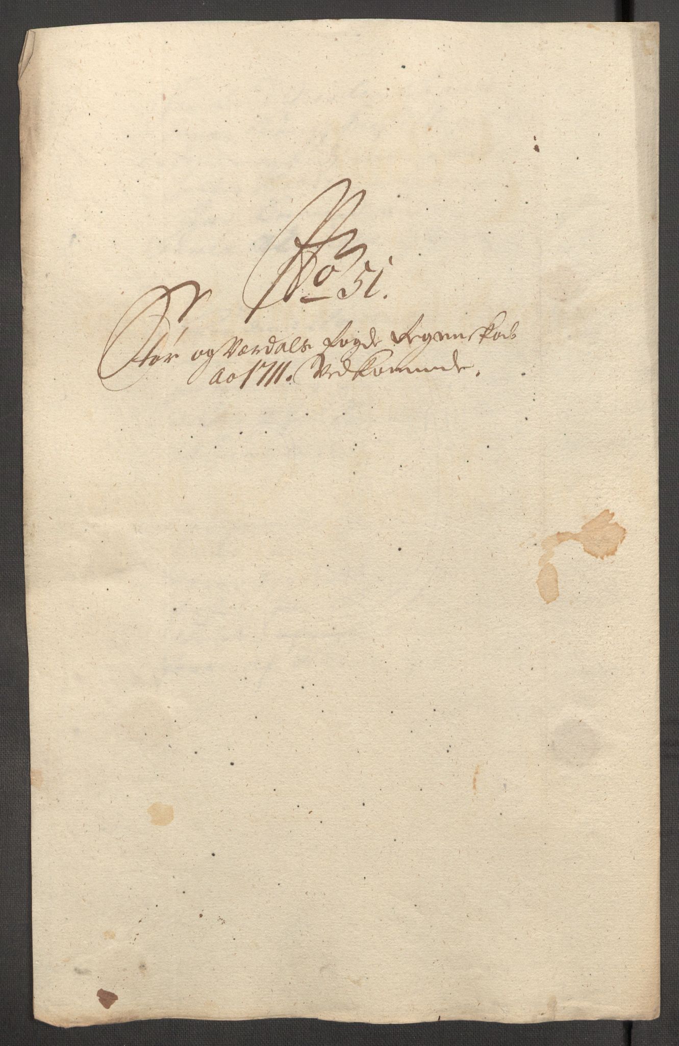 Rentekammeret inntil 1814, Reviderte regnskaper, Fogderegnskap, AV/RA-EA-4092/R62/L4201: Fogderegnskap Stjørdal og Verdal, 1711, p. 227