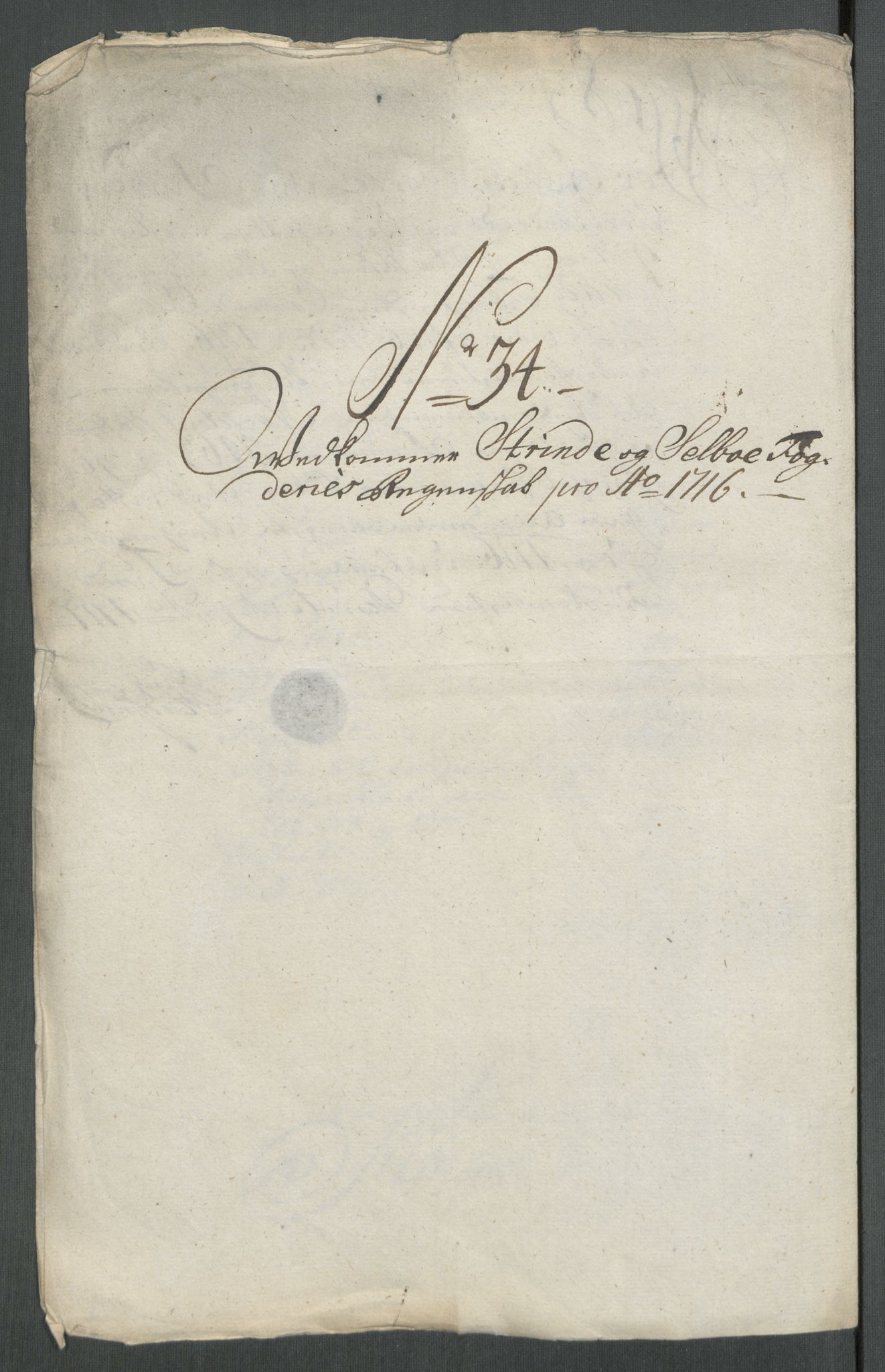 Rentekammeret inntil 1814, Reviderte regnskaper, Fogderegnskap, AV/RA-EA-4092/R61/L4115: Fogderegnskap Strinda og Selbu, 1715-1716, p. 476