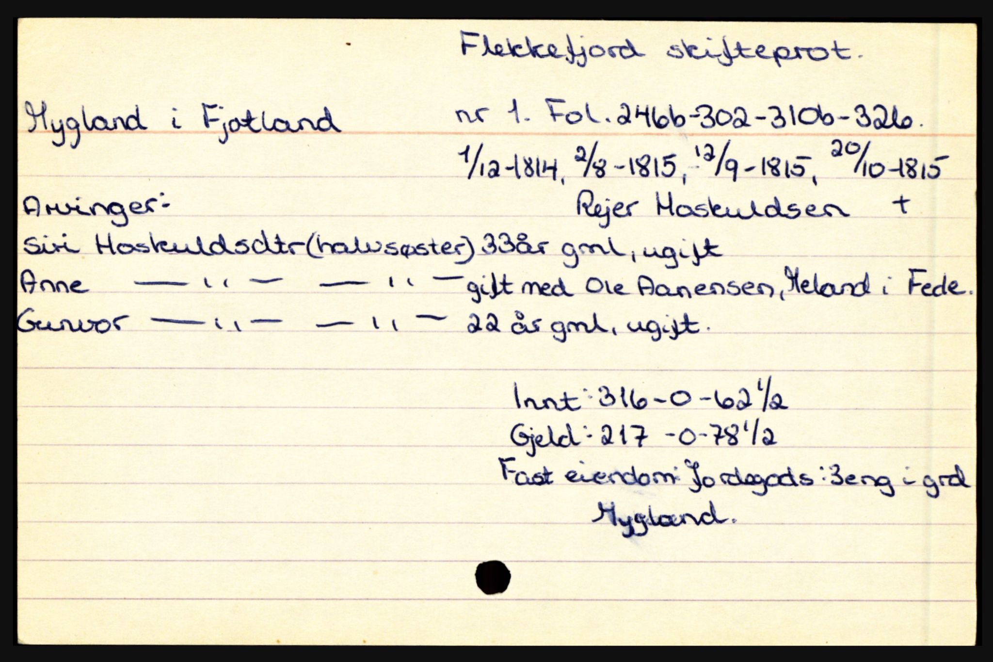 Flekkefjord sorenskriveri, AV/SAK-1221-0001/H, p. 1105