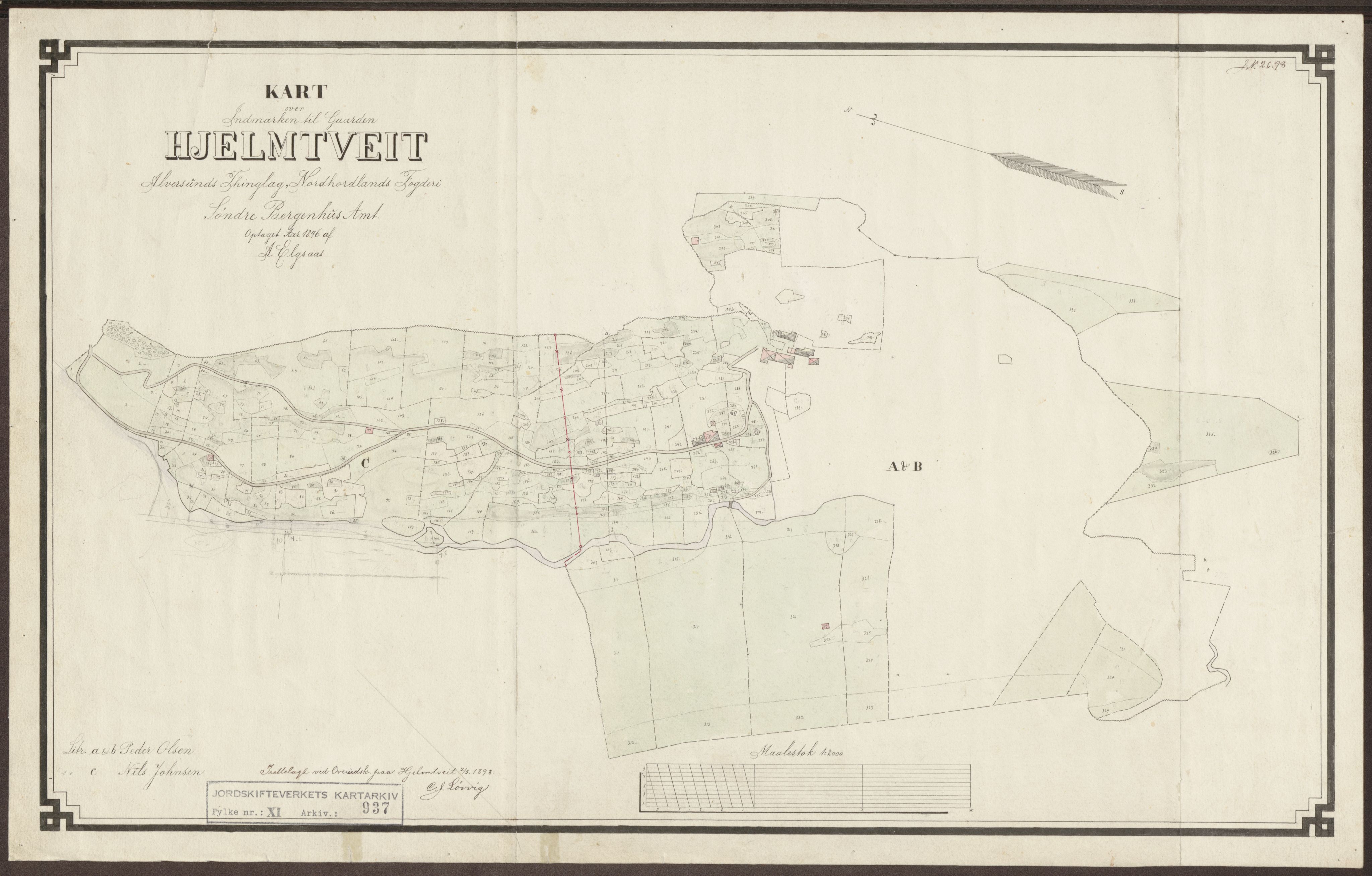 Jordskifteverkets kartarkiv, AV/RA-S-3929/T, 1859-1988, p. 1082