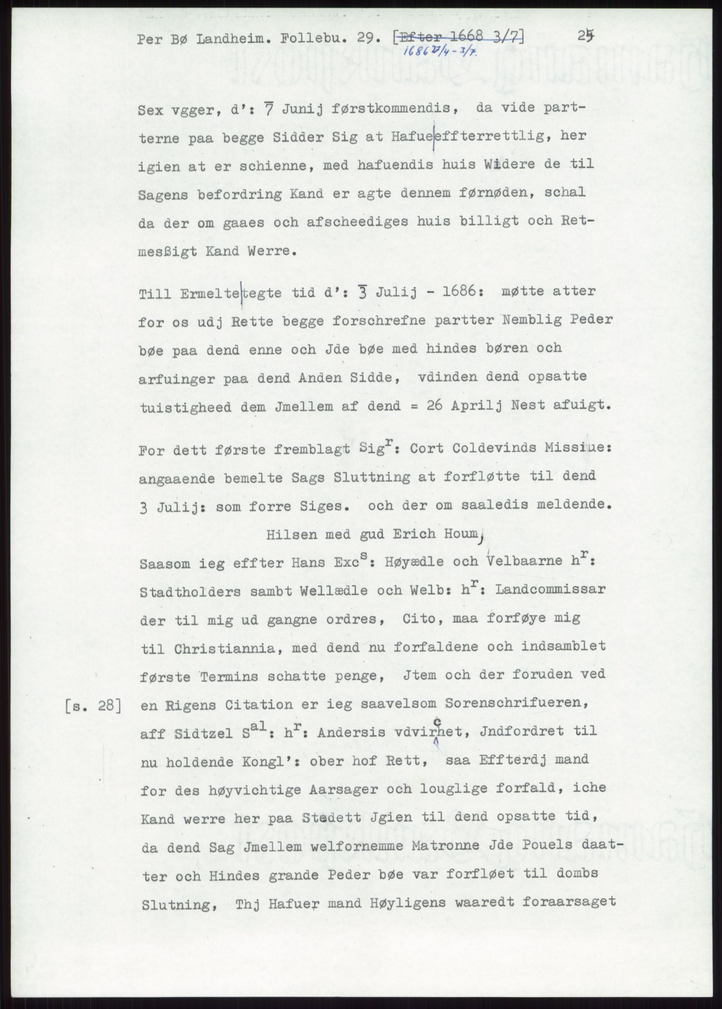 Samlinger til kildeutgivelse, Diplomavskriftsamlingen, AV/RA-EA-4053/H/Ha, p. 3166