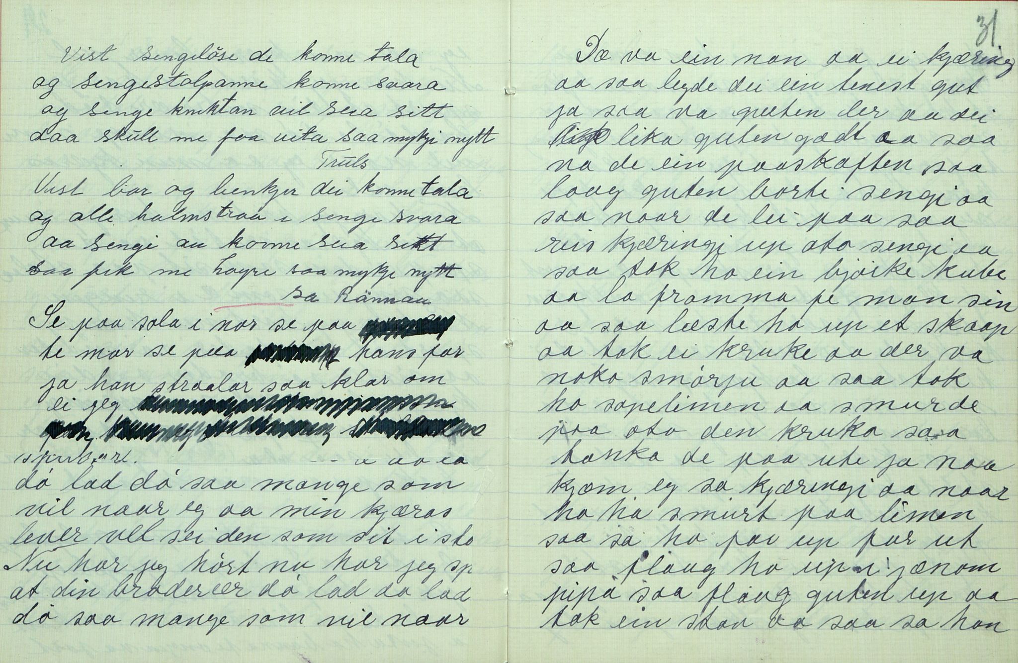 Rikard Berge, TEMU/TGM-A-1003/F/L0007/0018: 251-299 / 268 Uppskriftir av Gunnhild T. Kivle for Rikard Berge, 1915, p. 30-31