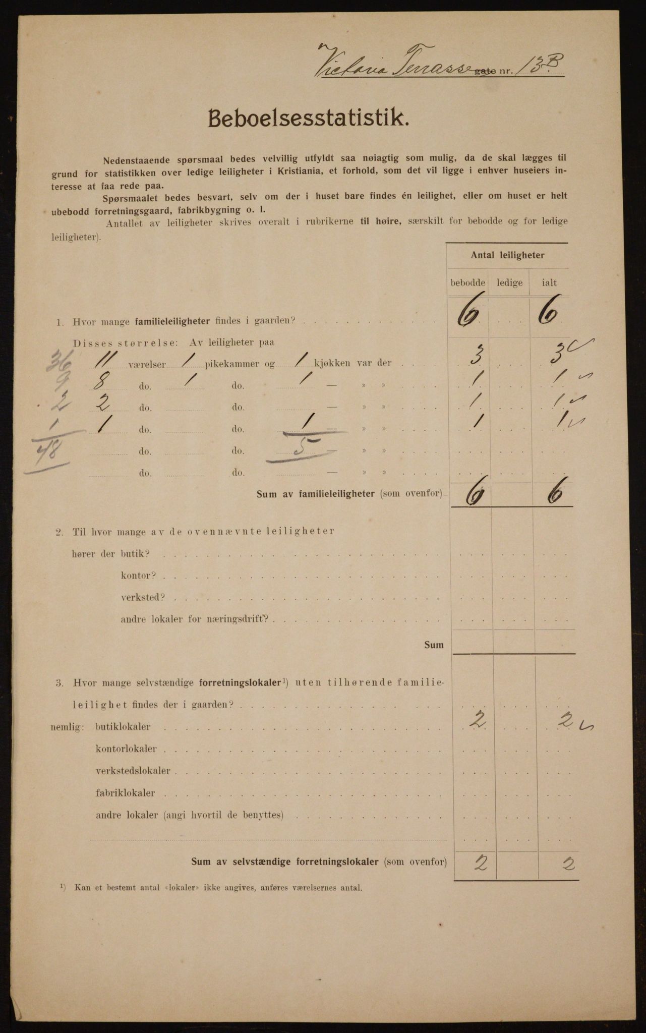 OBA, Municipal Census 1910 for Kristiania, 1910, p. 117200