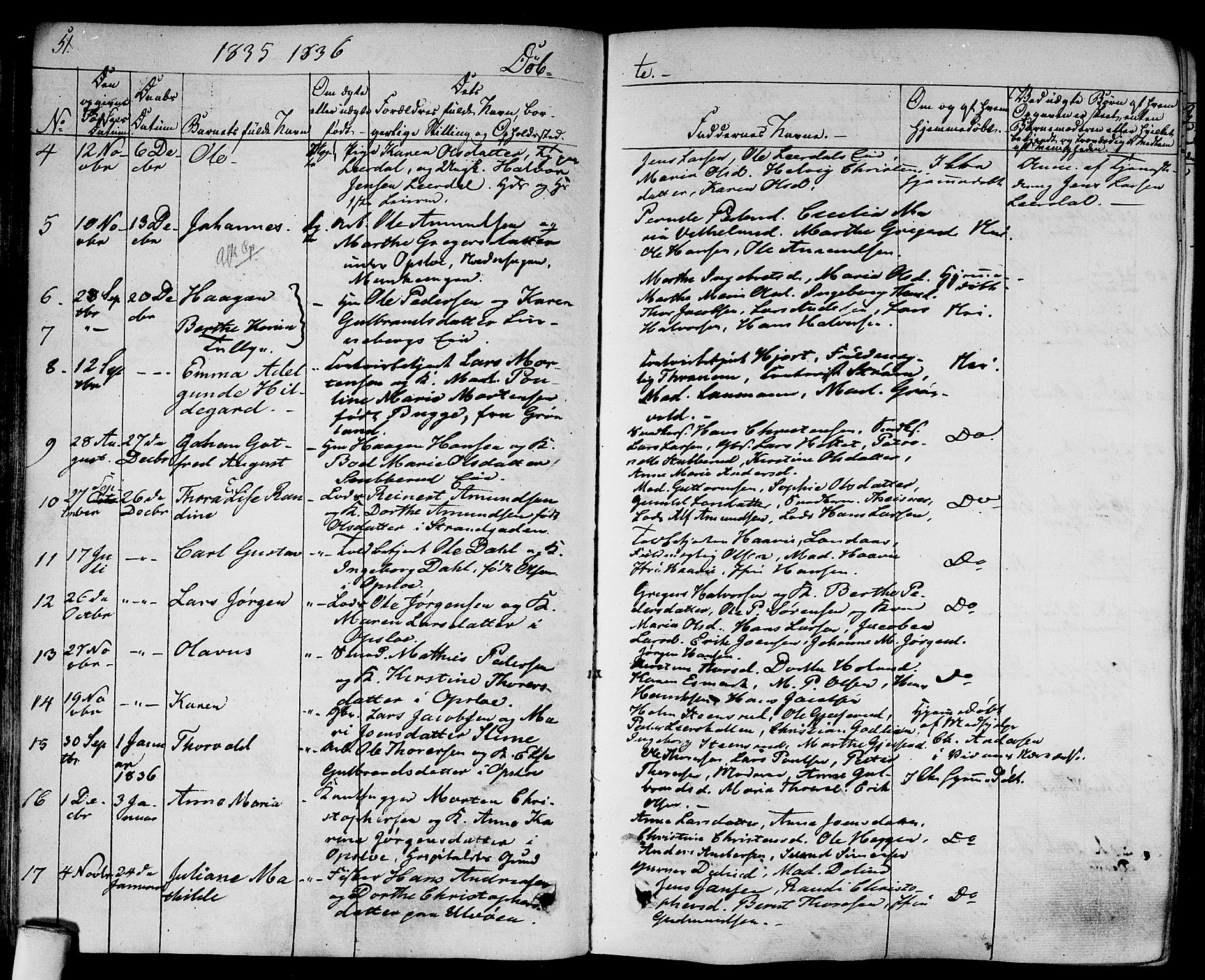 Gamlebyen prestekontor Kirkebøker, AV/SAO-A-10884/F/Fa/L0003: Parish register (official) no. 3, 1829-1849, p. 51