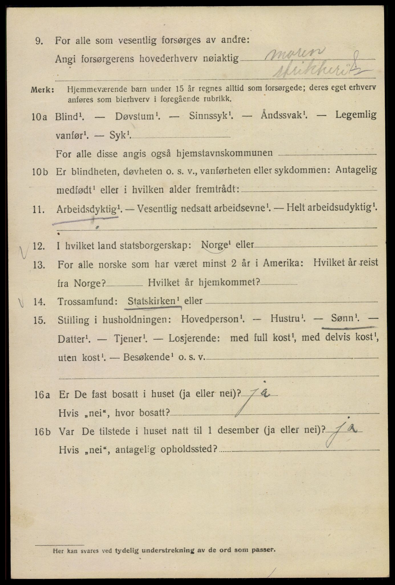 SAO, 1920 census for Kristiania, 1920, p. 488350