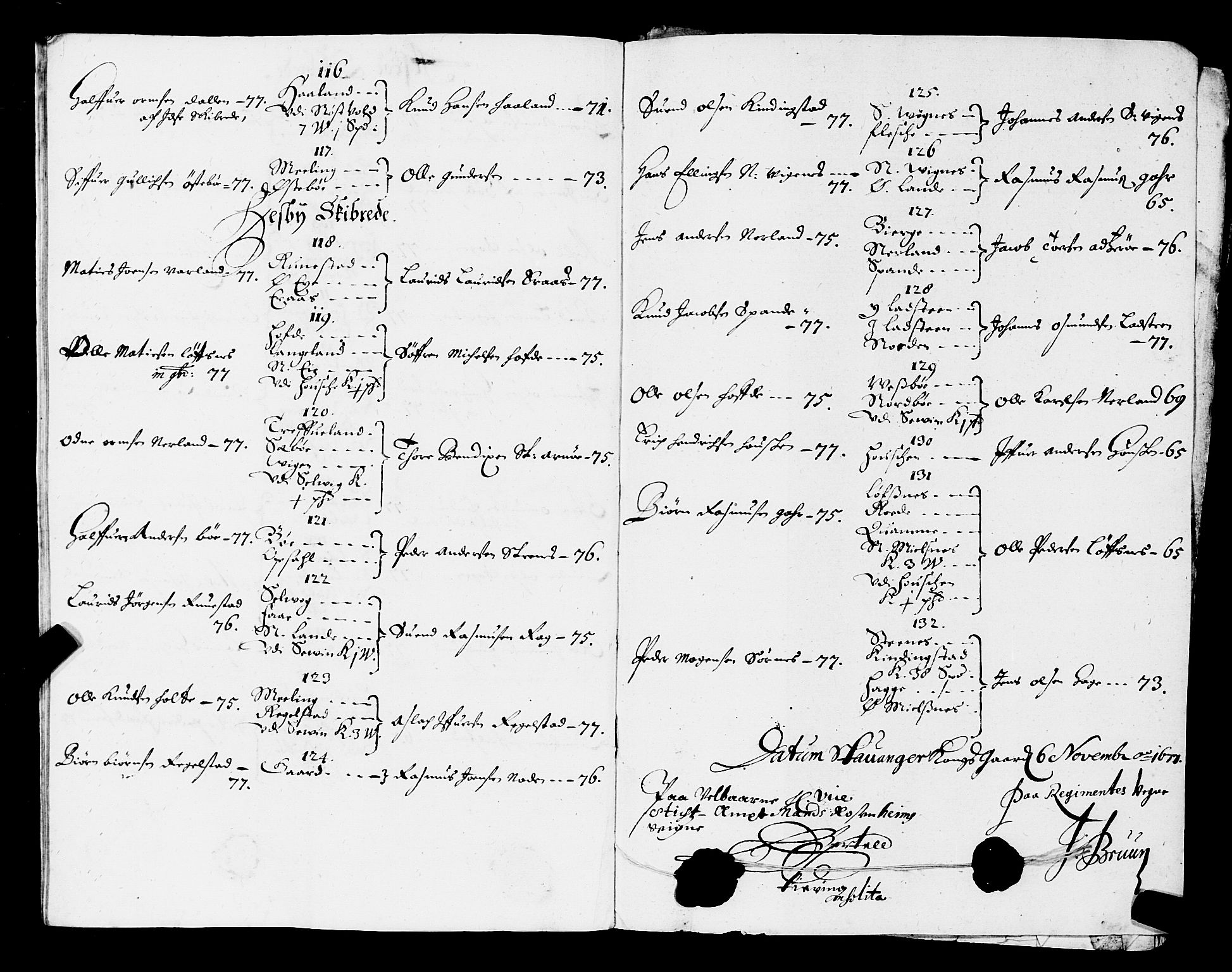 Fylkesmannen i Rogaland, AV/SAST-A-101928/99/3/325/325CA/L0003: MILITÆRE MANNTALL/LEGDSRULLER: RYFYLKE, JÆREN OG DALANE FOGDERI, 1671-1680, p. 234