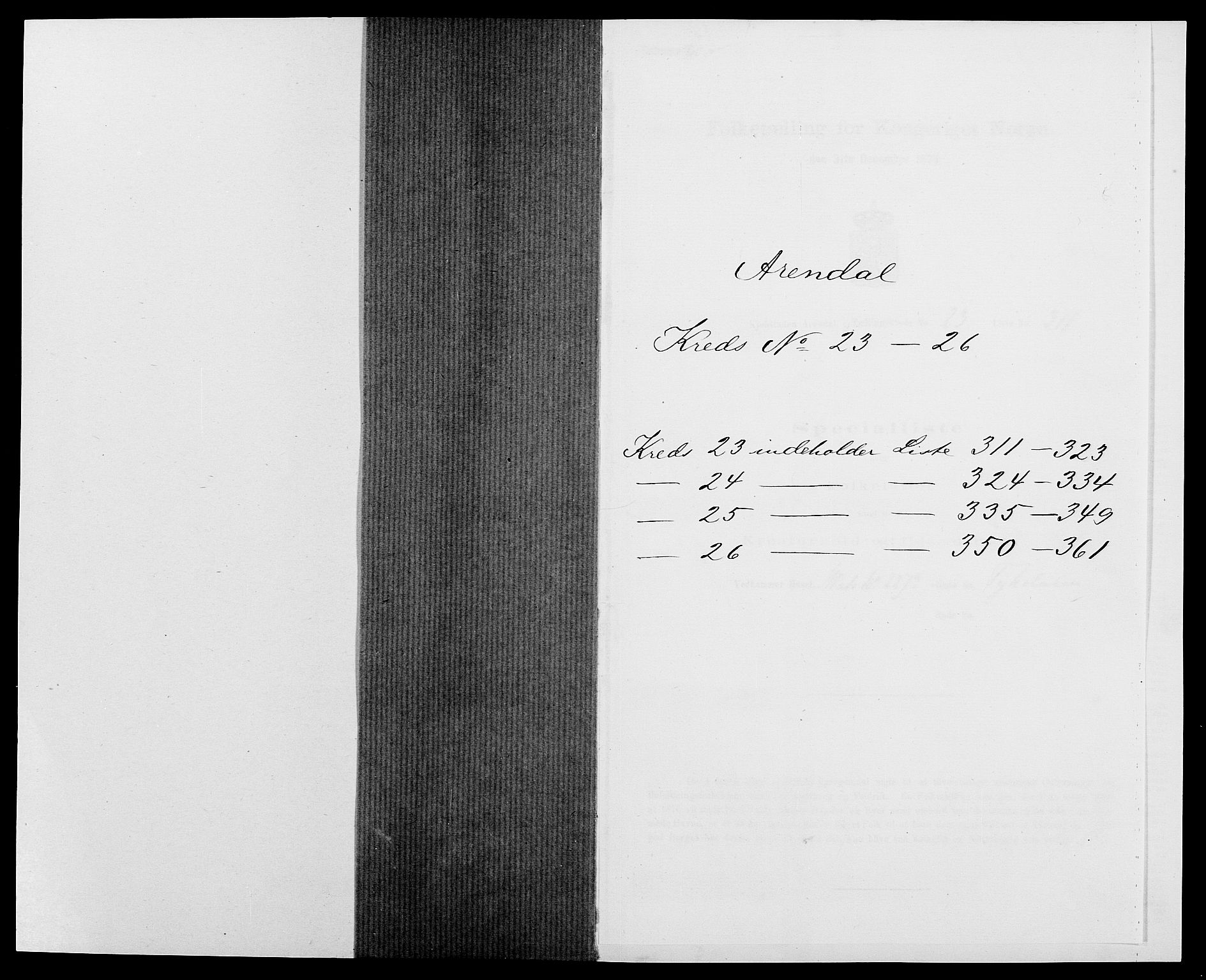 SAK, 1875 census for 0903P Arendal, 1875, p. 723
