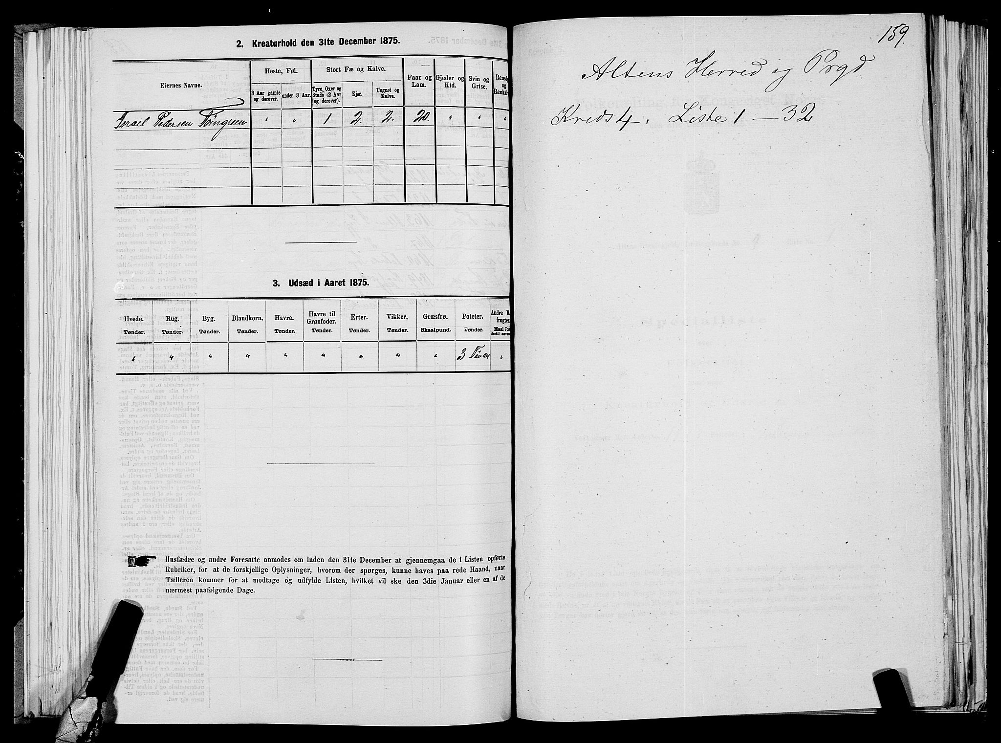 SATØ, 1875 census for 2012P Alta, 1875, p. 2159