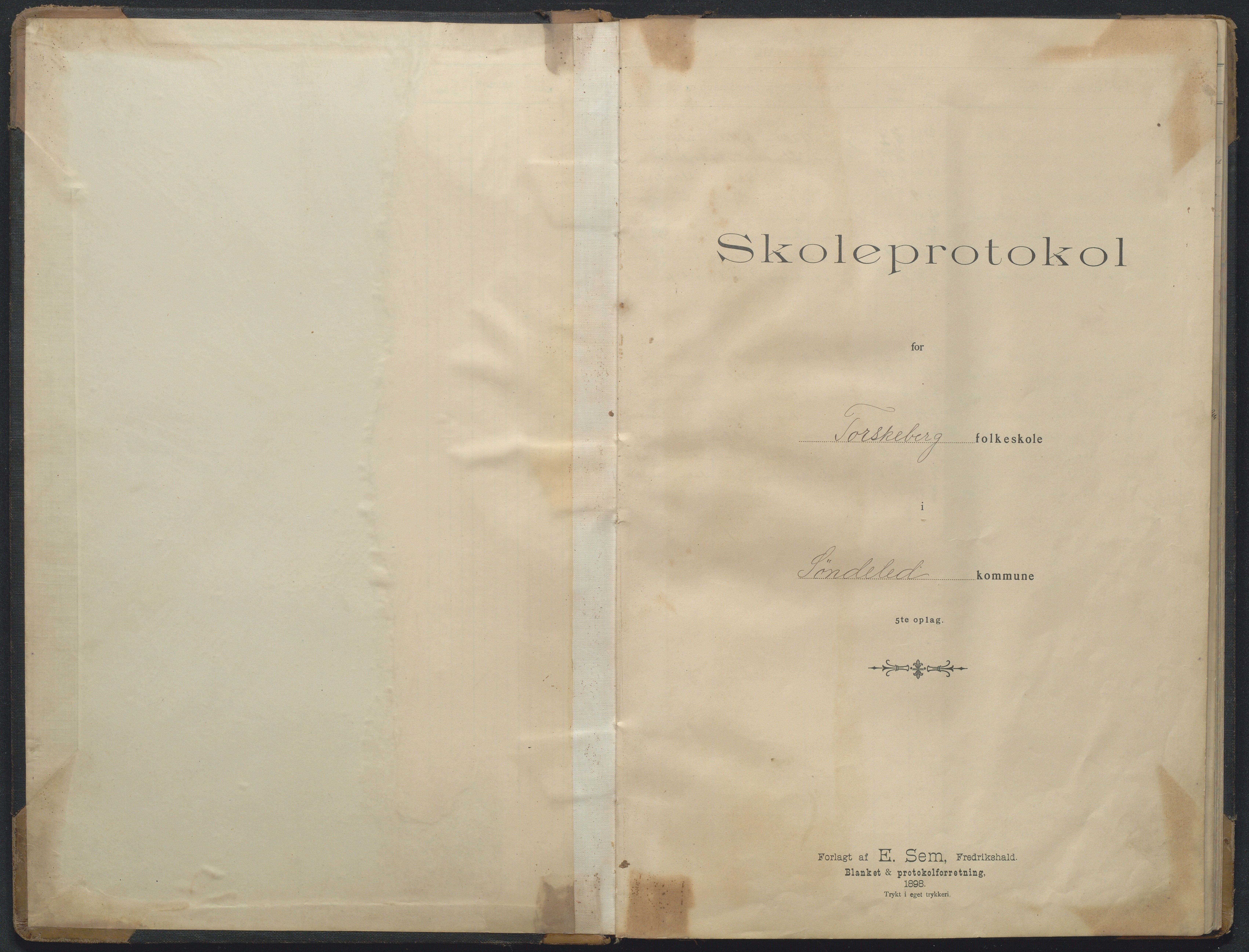 Søndeled kommune, AAKS/KA0913-PK/1/05/05k/L0002: Karakterprotokoll, 1901-1931