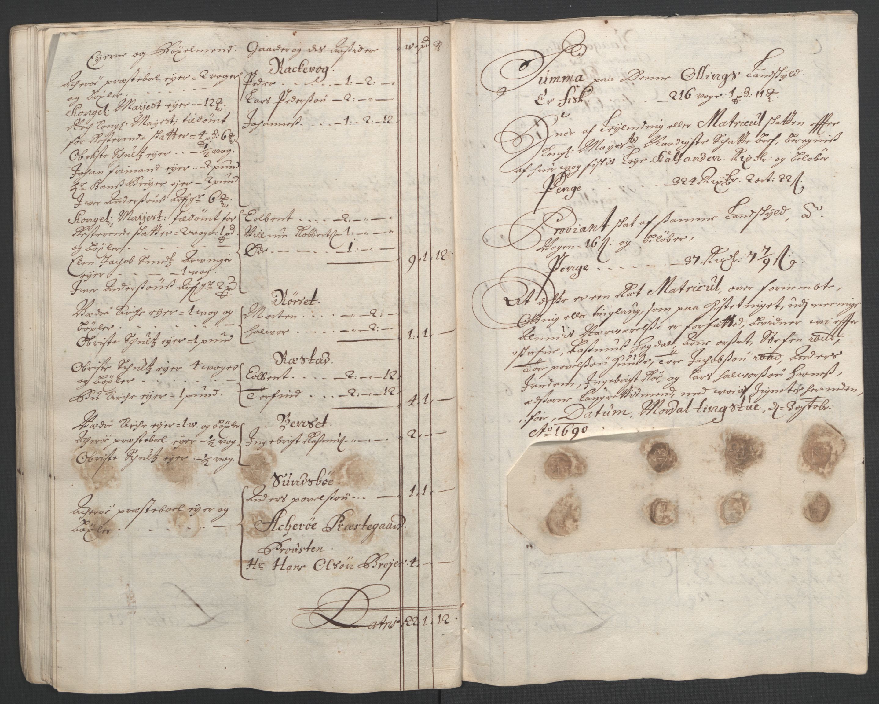 Rentekammeret inntil 1814, Reviderte regnskaper, Fogderegnskap, RA/EA-4092/R55/L3649: Fogderegnskap Romsdal, 1690-1691, p. 49