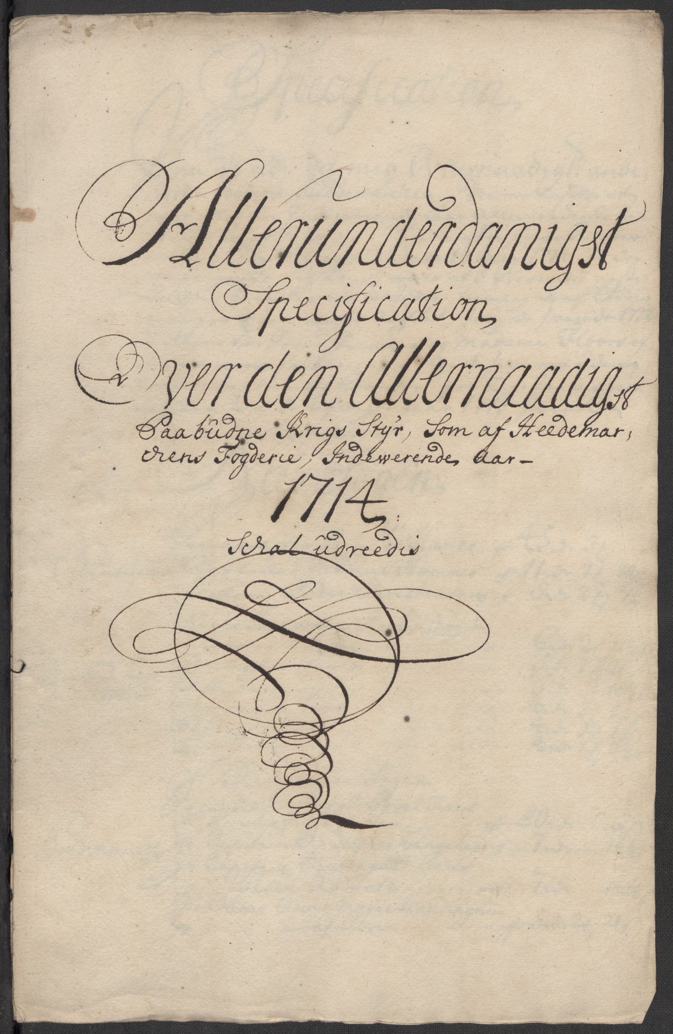 Rentekammeret inntil 1814, Reviderte regnskaper, Fogderegnskap, RA/EA-4092/R16/L1051: Fogderegnskap Hedmark, 1714, p. 171