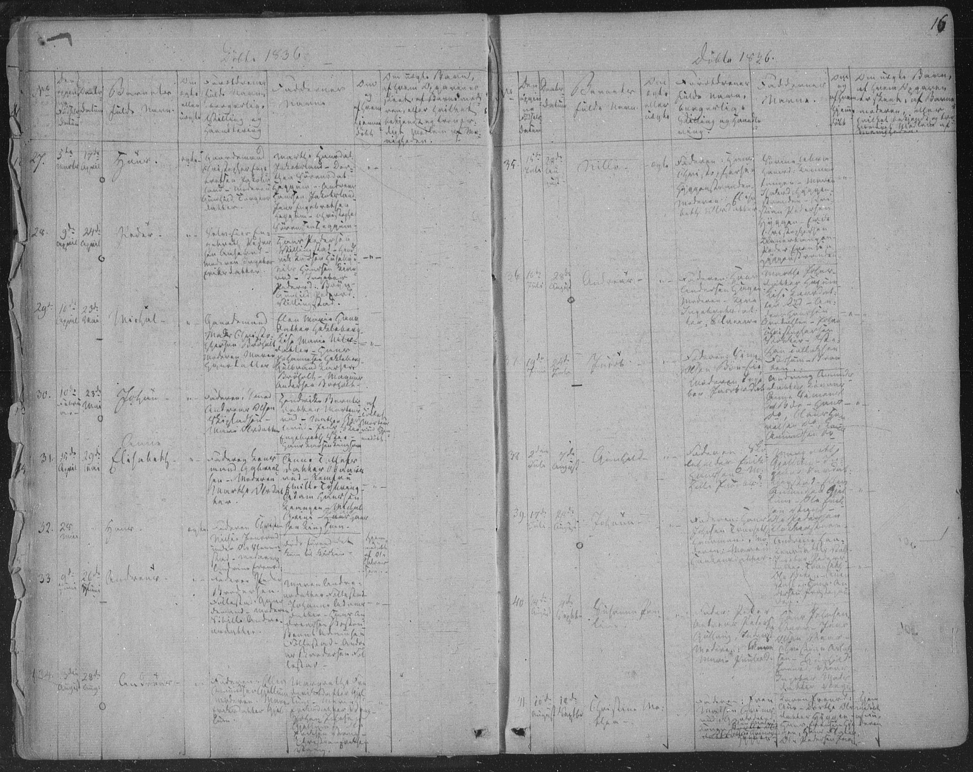 Røyken kirkebøker, AV/SAKO-A-241/F/Fa/L0005: Parish register (official) no. 5, 1833-1856, p. 16