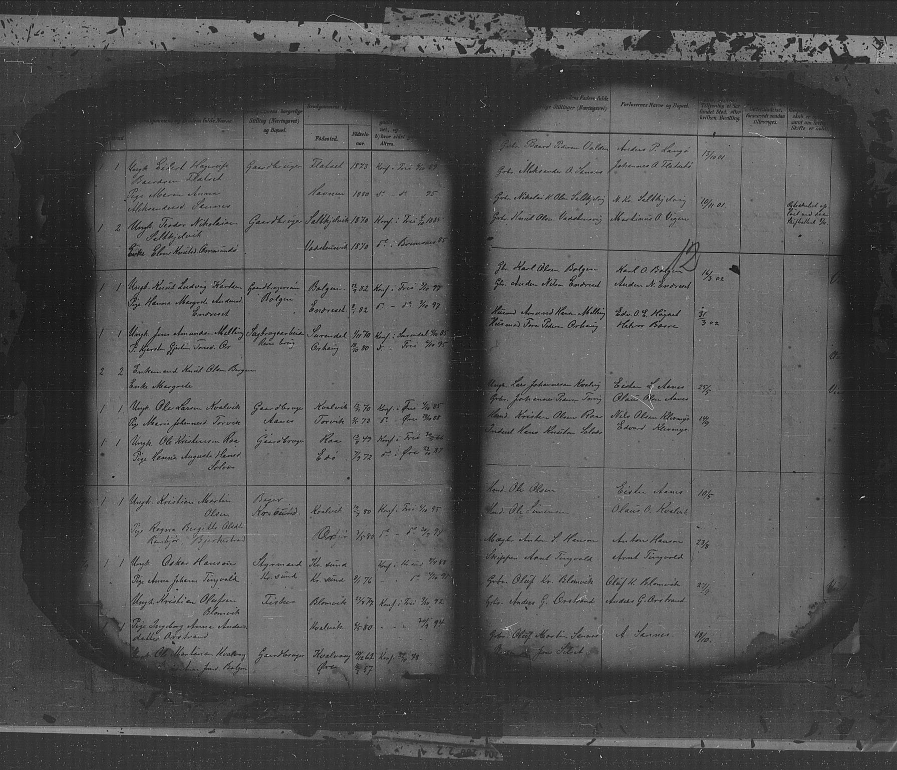 Kristiansund sokneprestkontor, AV/SAT-A-1068/1/I/I1: Parish register (copy) no. 31, 1880-1918, p. 12