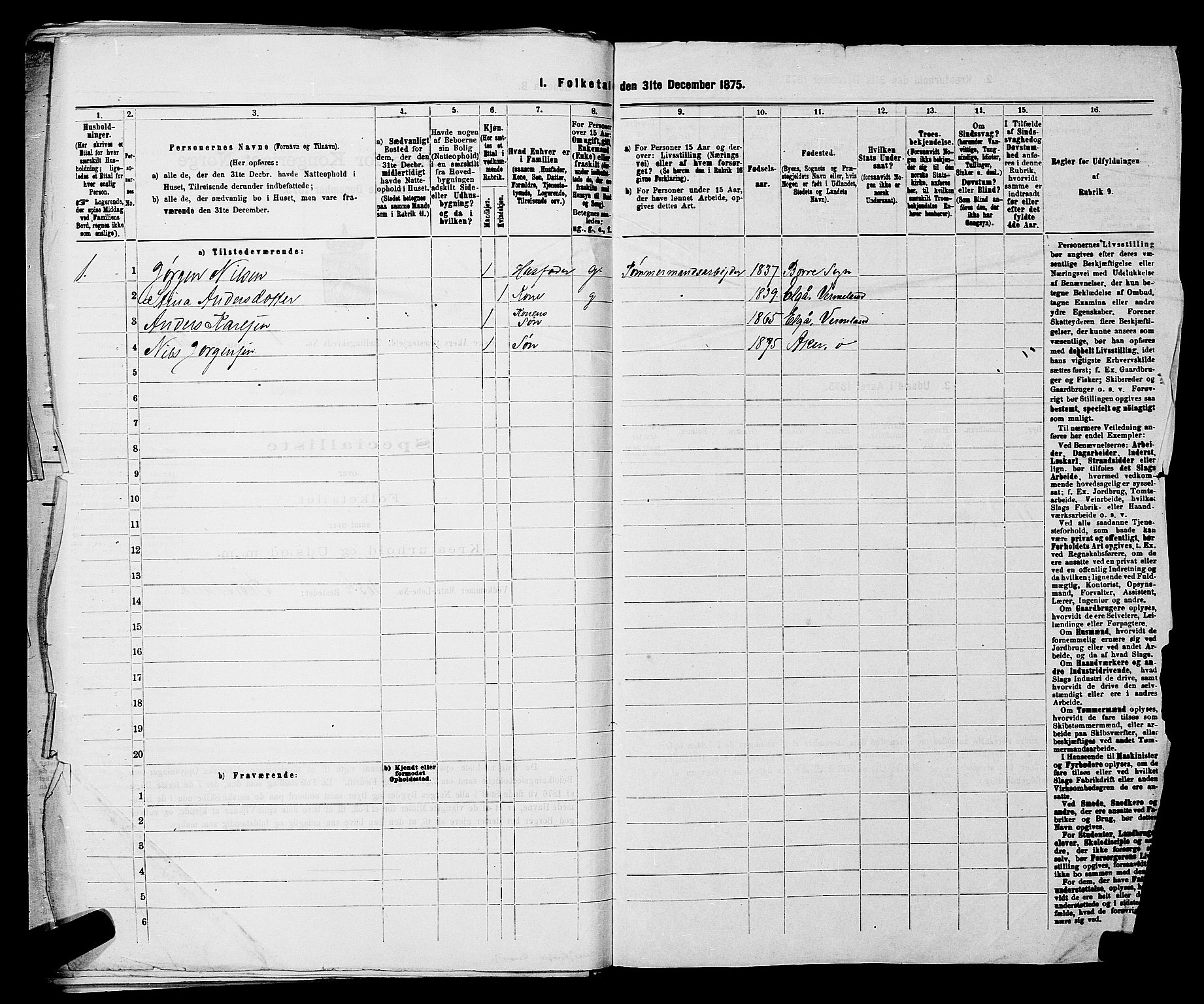 RA, 1875 census for 0218bP Østre Aker, 1875, p. 861