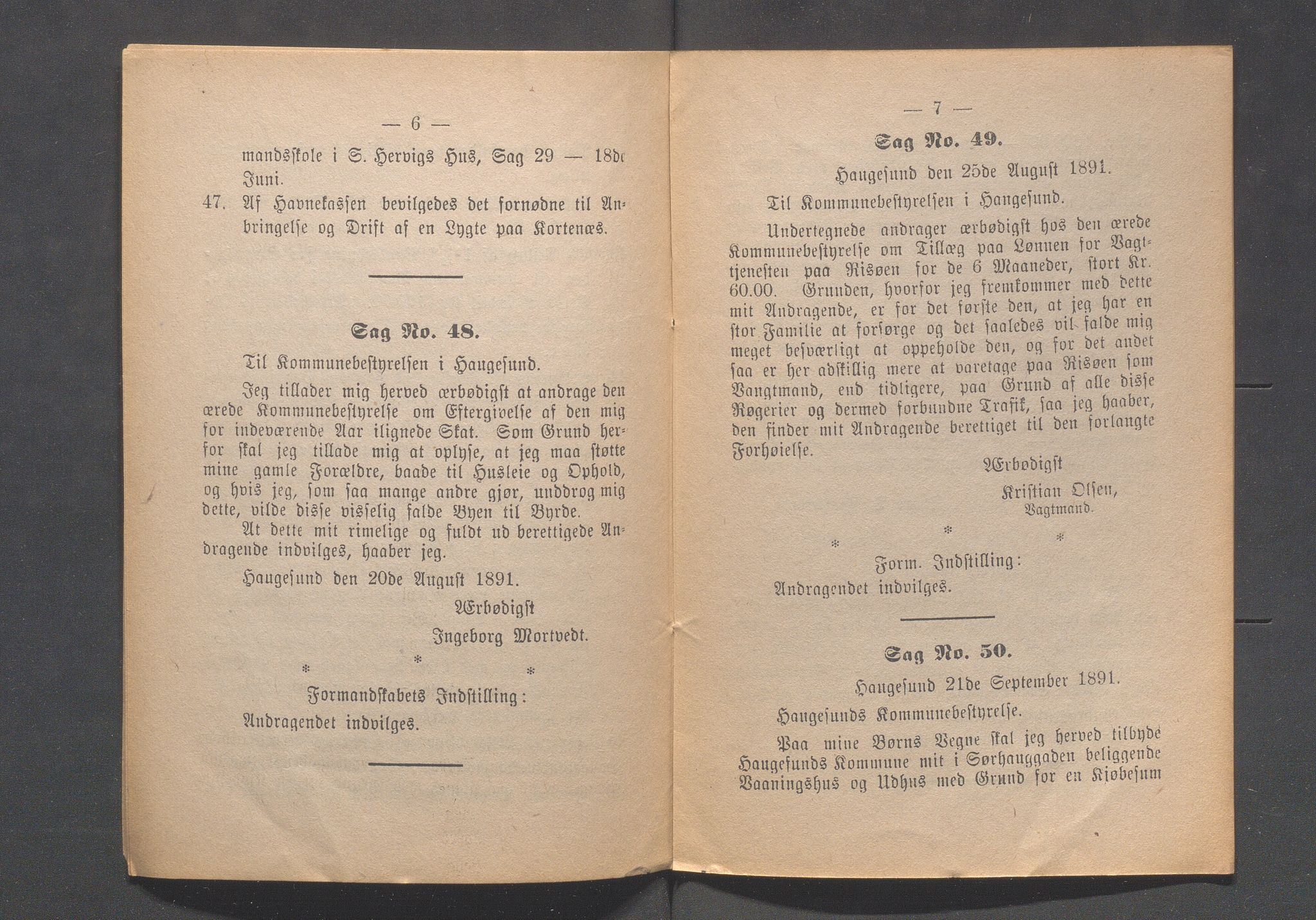 Haugesund kommune - Formannskapet og Bystyret, IKAR/A-740/A/Abb/L0001: Bystyreforhandlinger, 1889-1907, p. 81