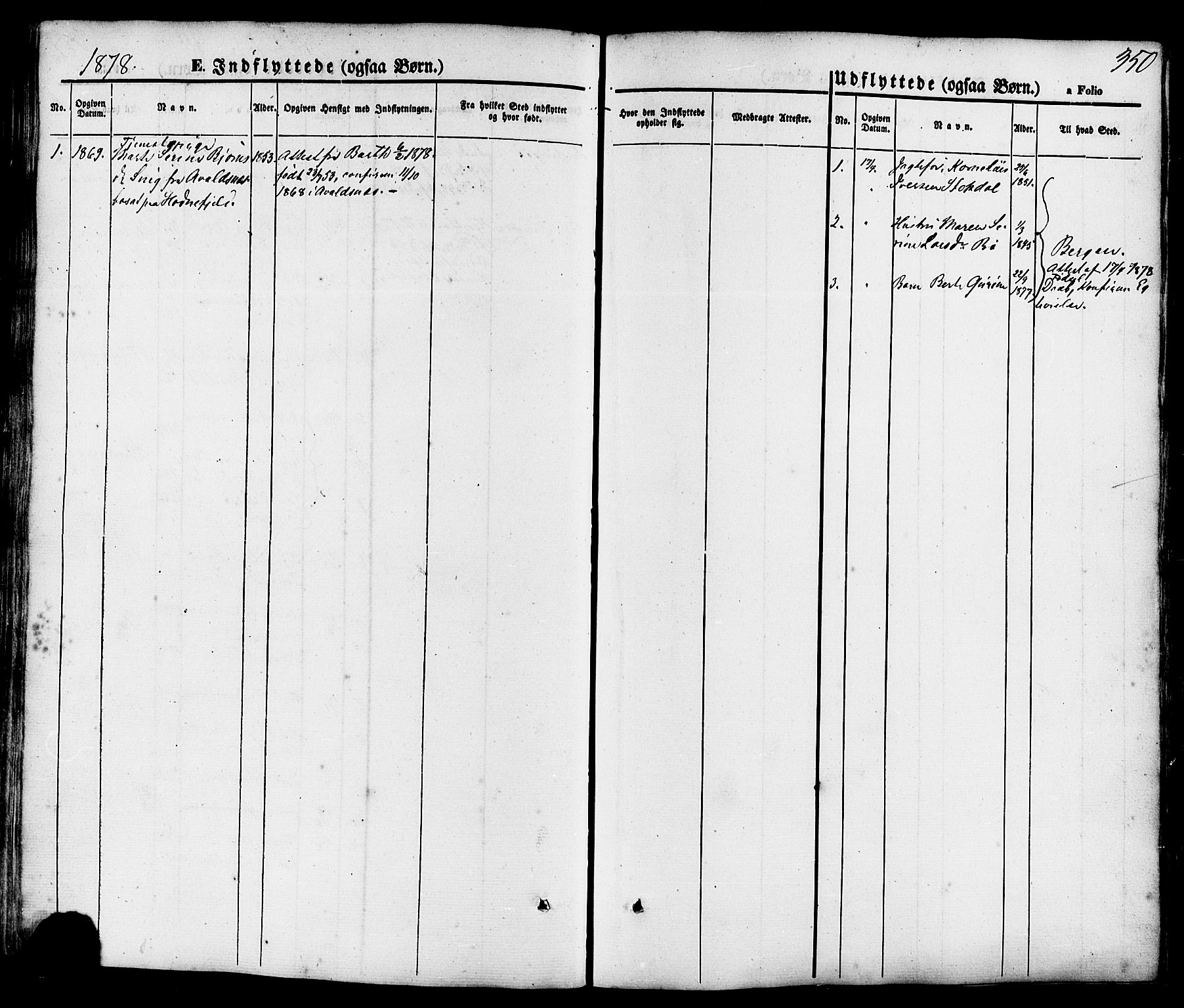 Rennesøy sokneprestkontor, SAST/A -101827/H/Ha/Haa/L0006: Parish register (official) no. A 6, 1860-1878, p. 350