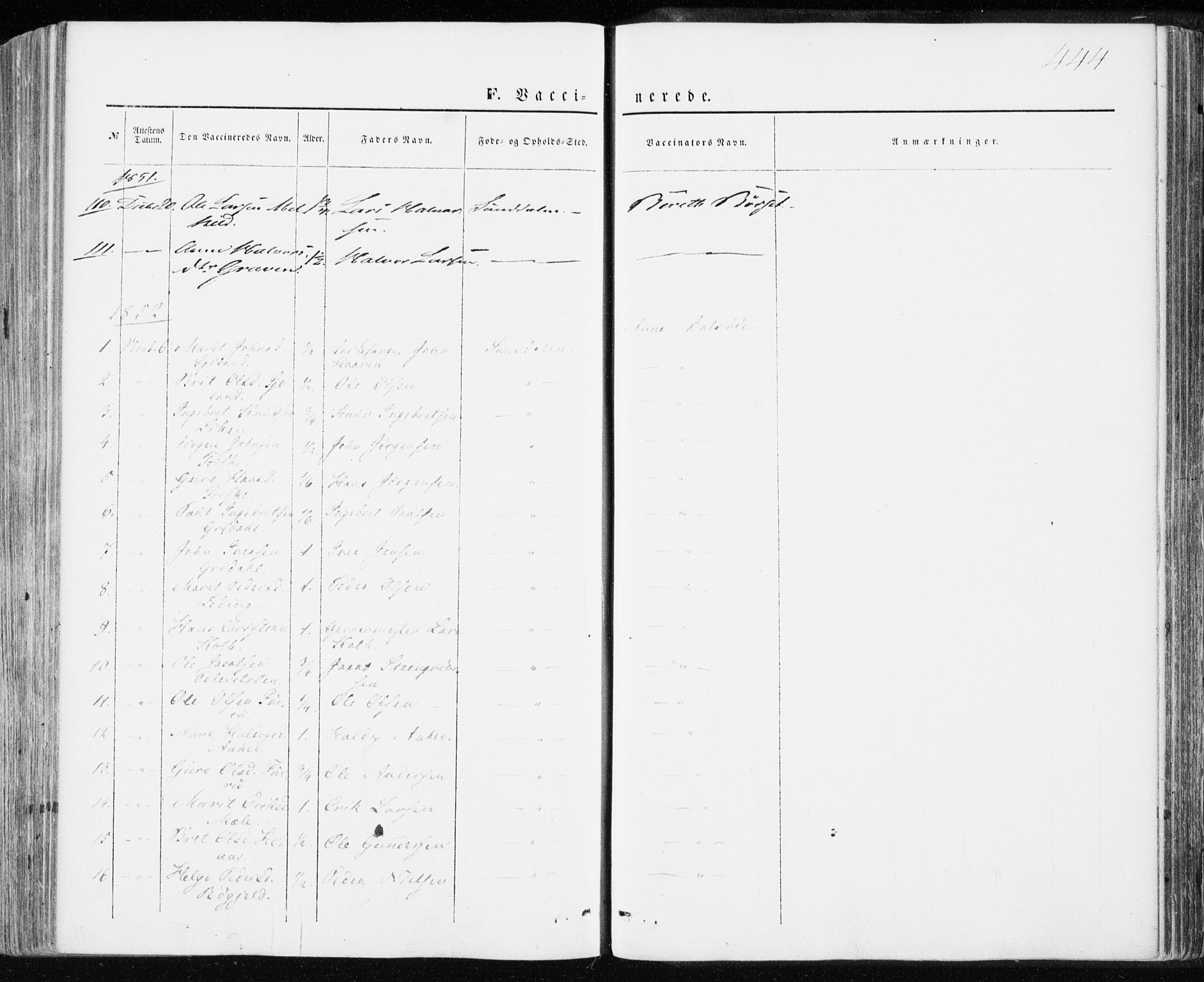 Ministerialprotokoller, klokkerbøker og fødselsregistre - Møre og Romsdal, SAT/A-1454/590/L1013: Parish register (official) no. 590A05, 1847-1877, p. 444
