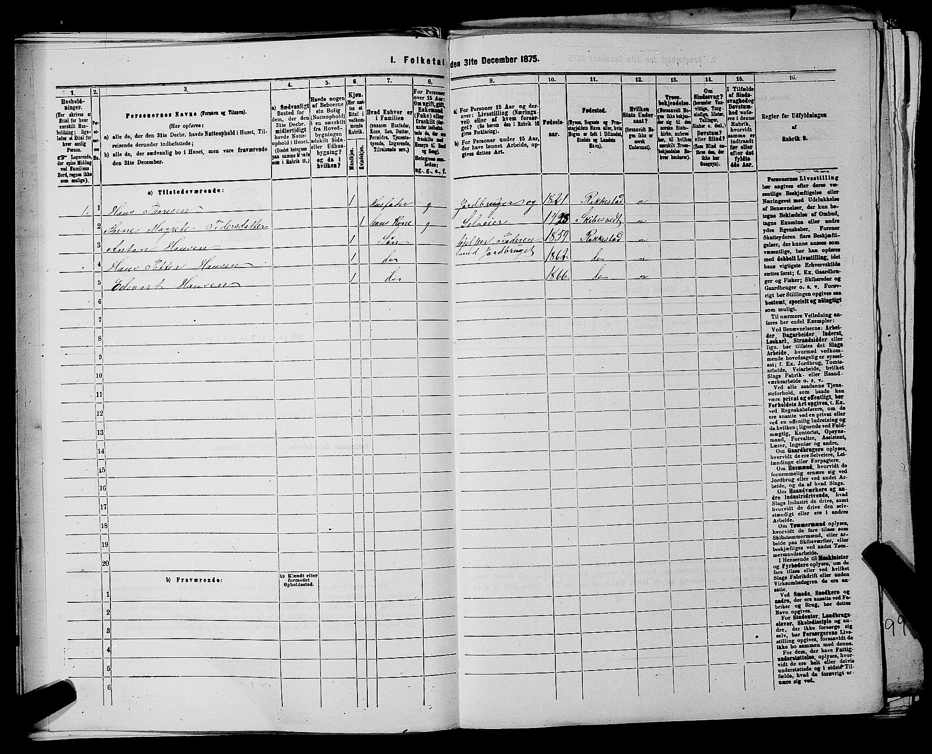 RA, 1875 census for 0128P Rakkestad, 1875, p. 1404