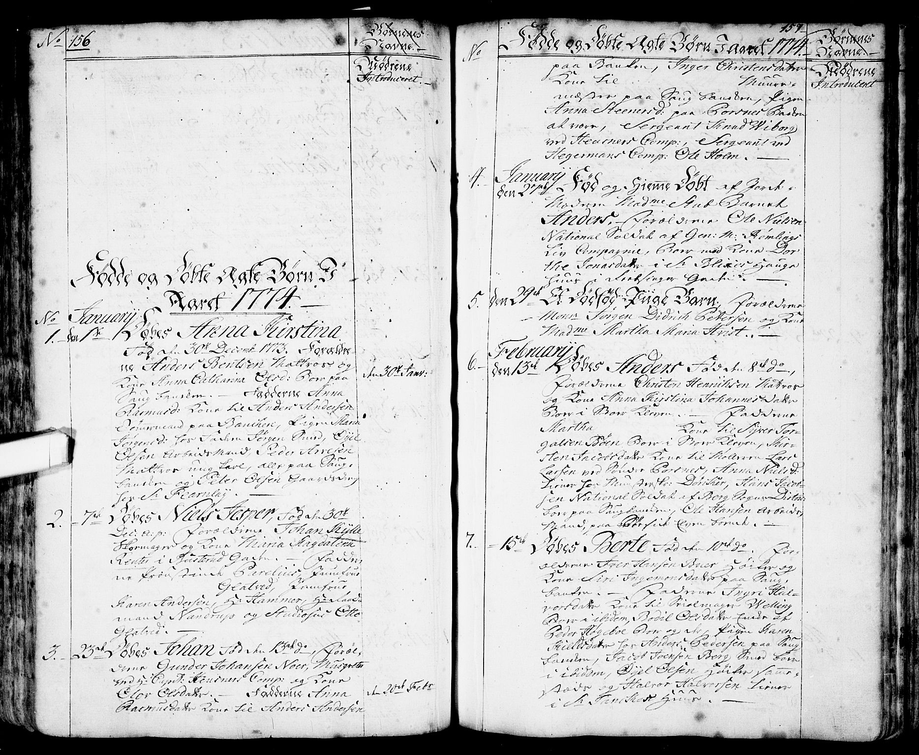 Halden prestekontor Kirkebøker, SAO/A-10909/F/Fa/L0001: Parish register (official) no. I 1, 1758-1791, p. 156-157