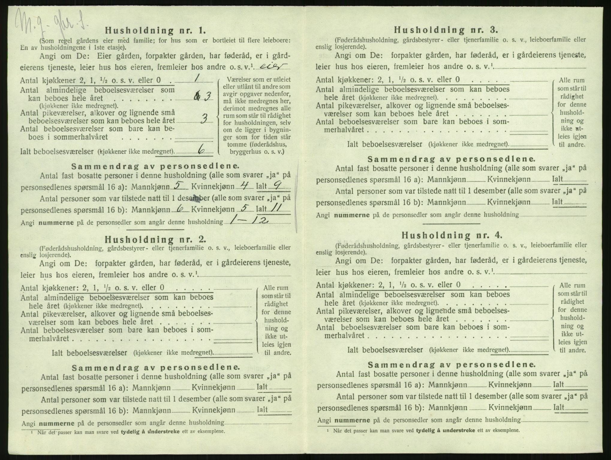 SAK, 1920 census for Søndeled, 1920, p. 340