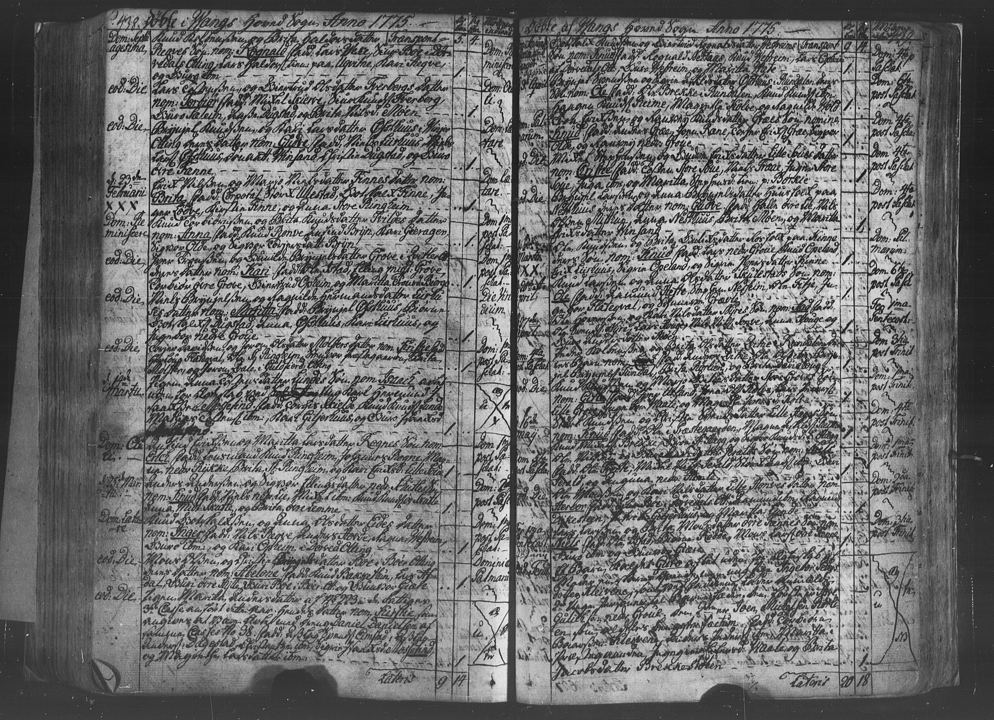 Voss sokneprestembete, AV/SAB-A-79001/H/Haa: Parish register (official) no. A 8, 1752-1780, p. 438-439