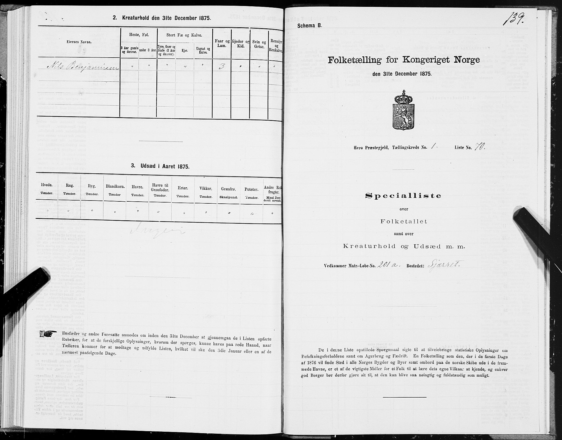 SAT, 1875 census for 1818P Herøy, 1875, p. 1139