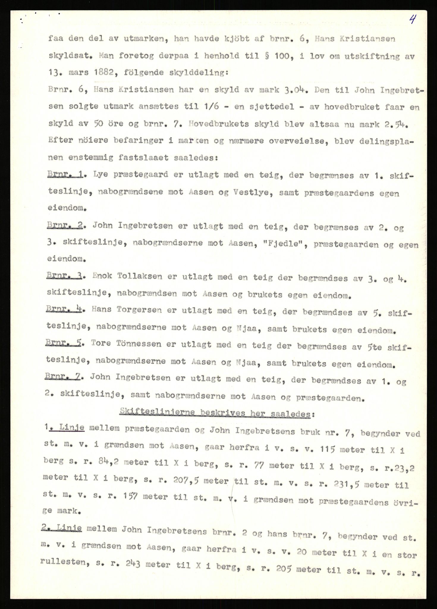 Statsarkivet i Stavanger, AV/SAST-A-101971/03/Y/Yj/L0055: Avskrifter sortert etter gårdsnavn: Lunde nordre - Løining i Elven, 1750-1930, p. 515