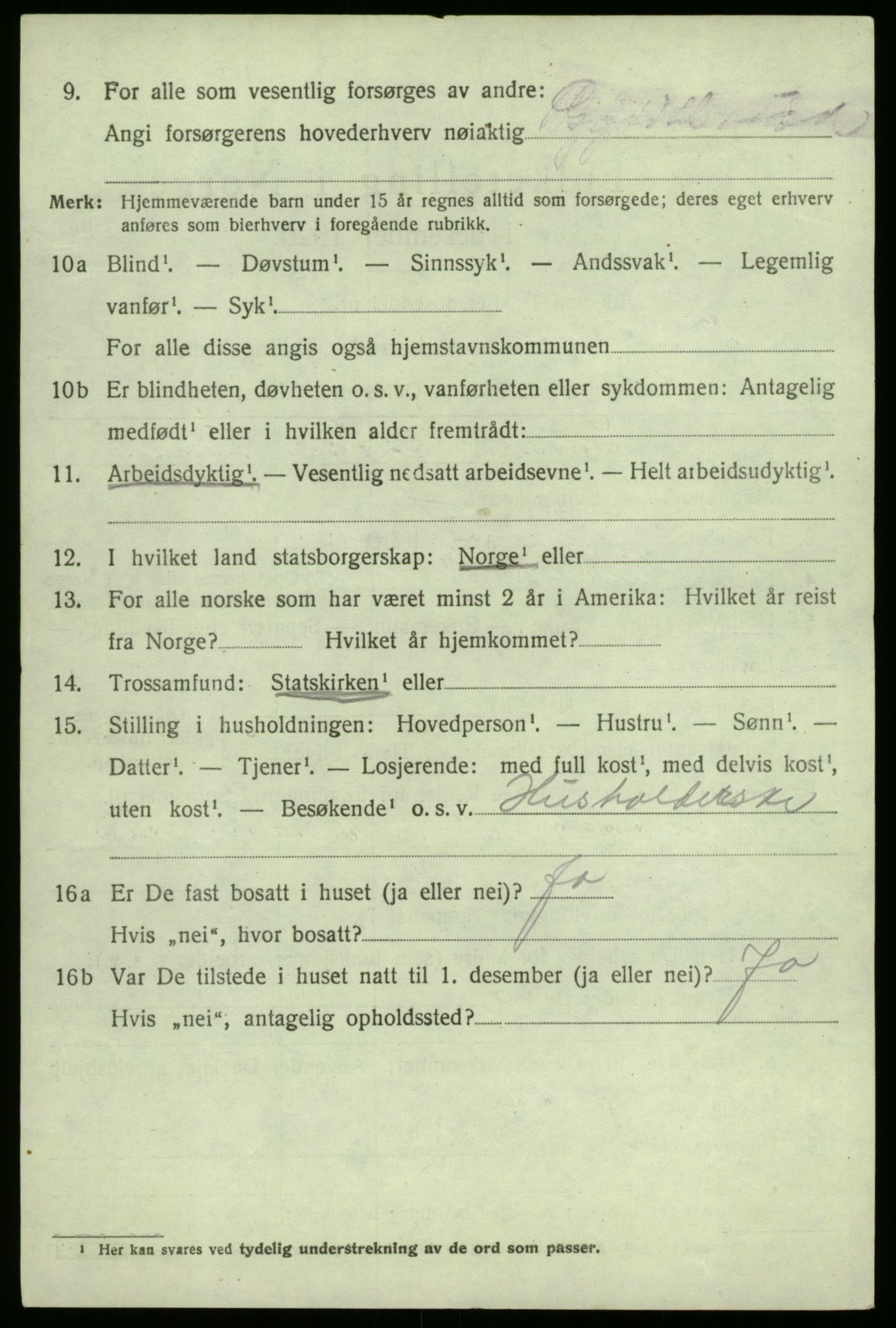 SAB, 1920 census for Kyrkjebø, 1920, p. 1782