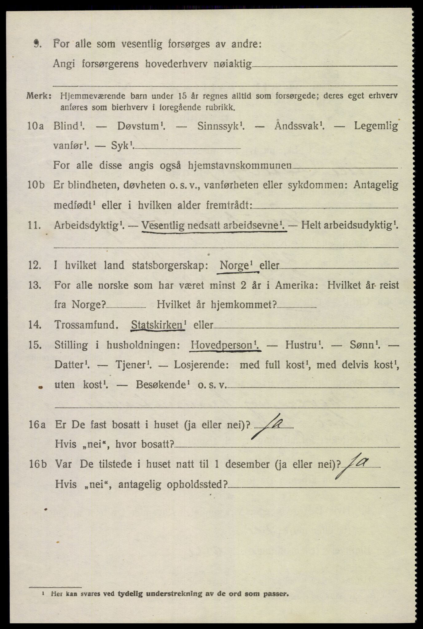 SAK, 1920 census for Eide, 1920, p. 1021