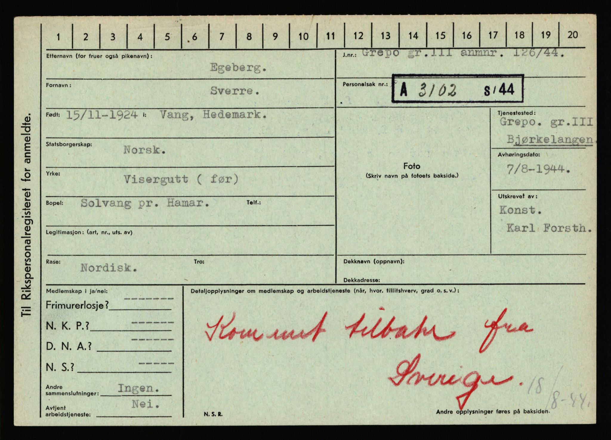 Statspolitiet - Hovedkontoret / Osloavdelingen, AV/RA-S-1329/C/Ca/L0003: Brechan - Eichinger	, 1943-1945, p. 4807