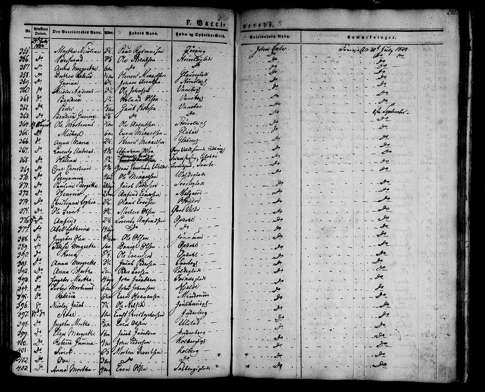 Ministerialprotokoller, klokkerbøker og fødselsregistre - Nord-Trøndelag, AV/SAT-A-1458/741/L0390: Parish register (official) no. 741A04, 1822-1836, p. 242