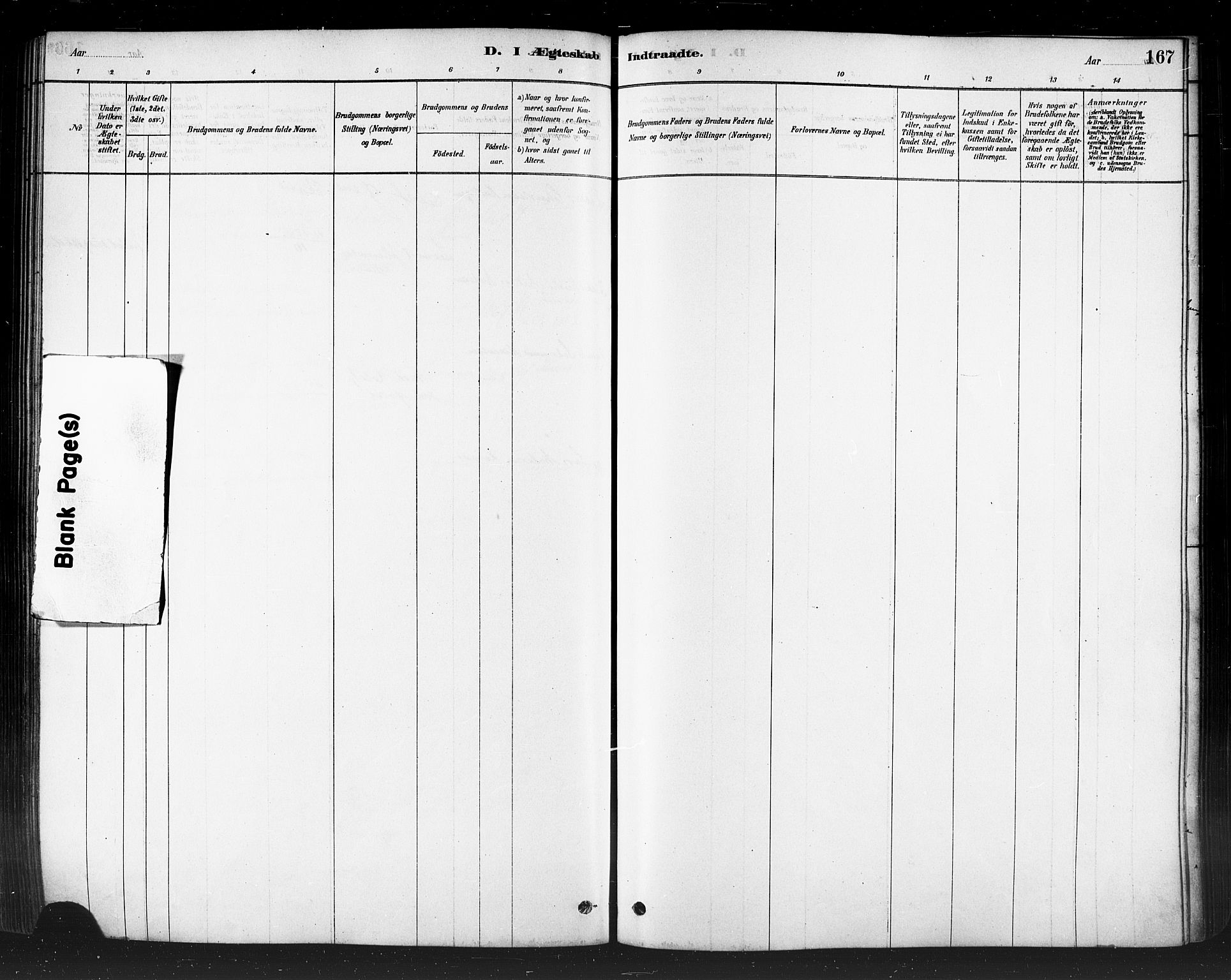 Måsøy sokneprestkontor, AV/SATØ-S-1348/H/Ha/L0004kirke: Parish register (official) no. 4, 1878-1891, p. 167