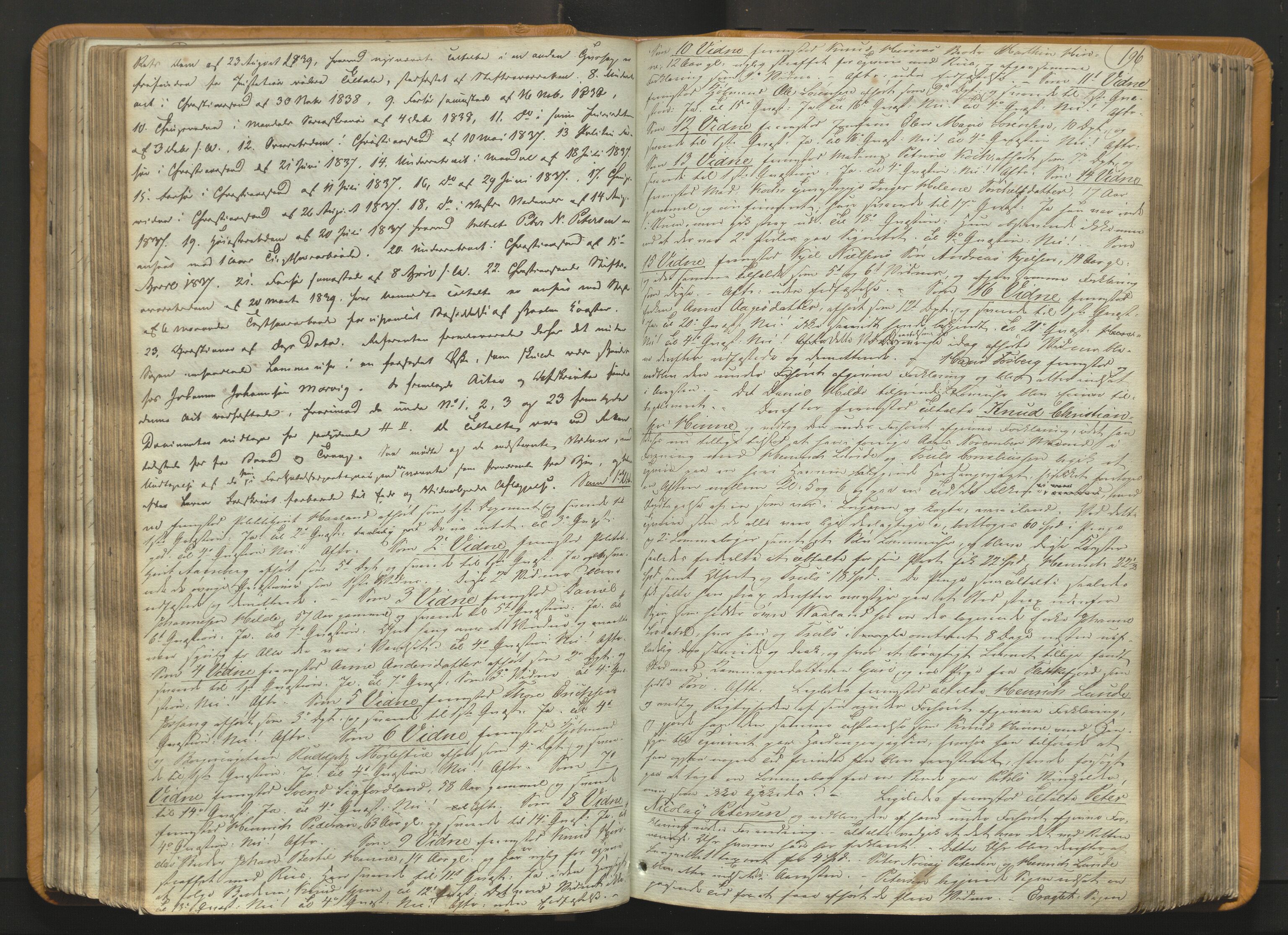 Stavanger byfogd, AV/SAST-A-101408/001/3/30/30BA/L0054: Bytingprotkoll, 1838-1843, p. 195b-196a