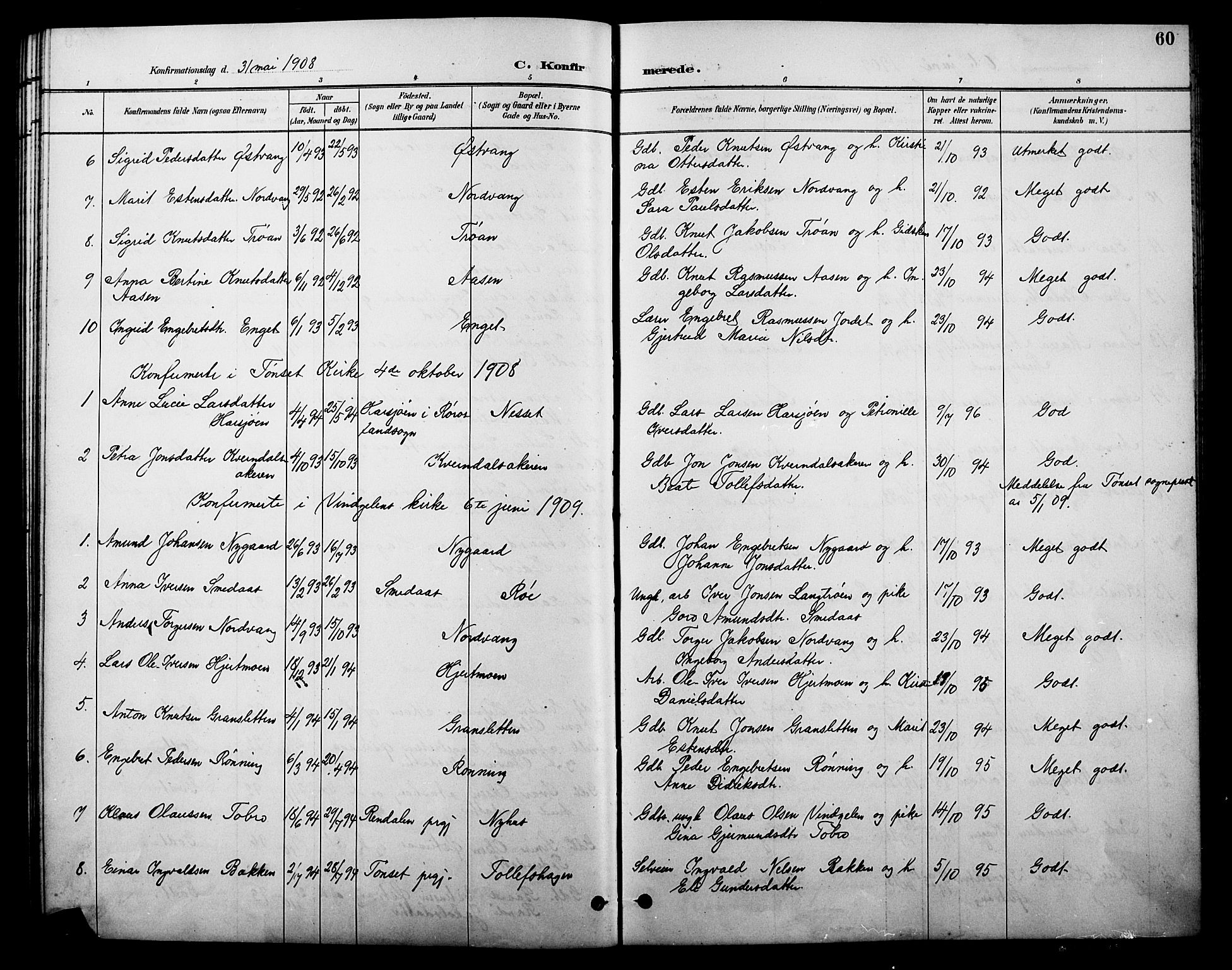 Tolga prestekontor, AV/SAH-PREST-062/L/L0010: Parish register (copy) no. 10, 1894-1918, p. 60