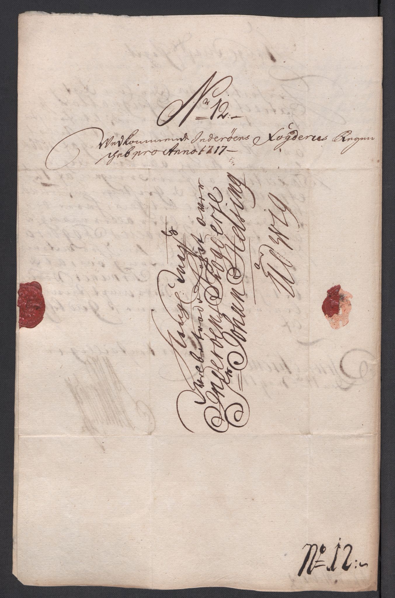 Rentekammeret inntil 1814, Reviderte regnskaper, Fogderegnskap, AV/RA-EA-4092/R63/L4325: Fogderegnskap Inderøy, 1717, p. 170